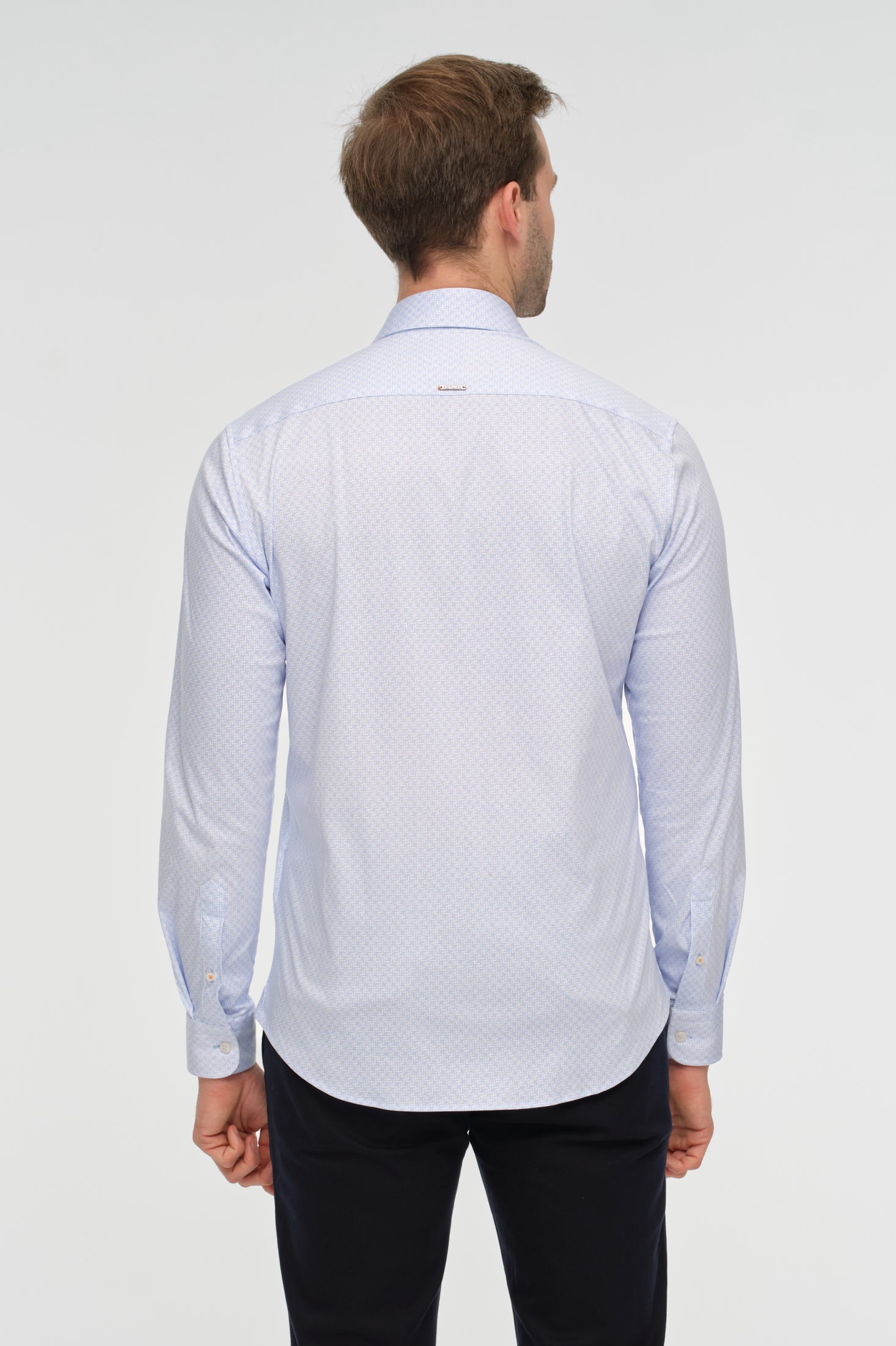 Printed Knit Cotton Shirt | Soft Touch Everyday Elegance in 100% Cotton – Model 2031
