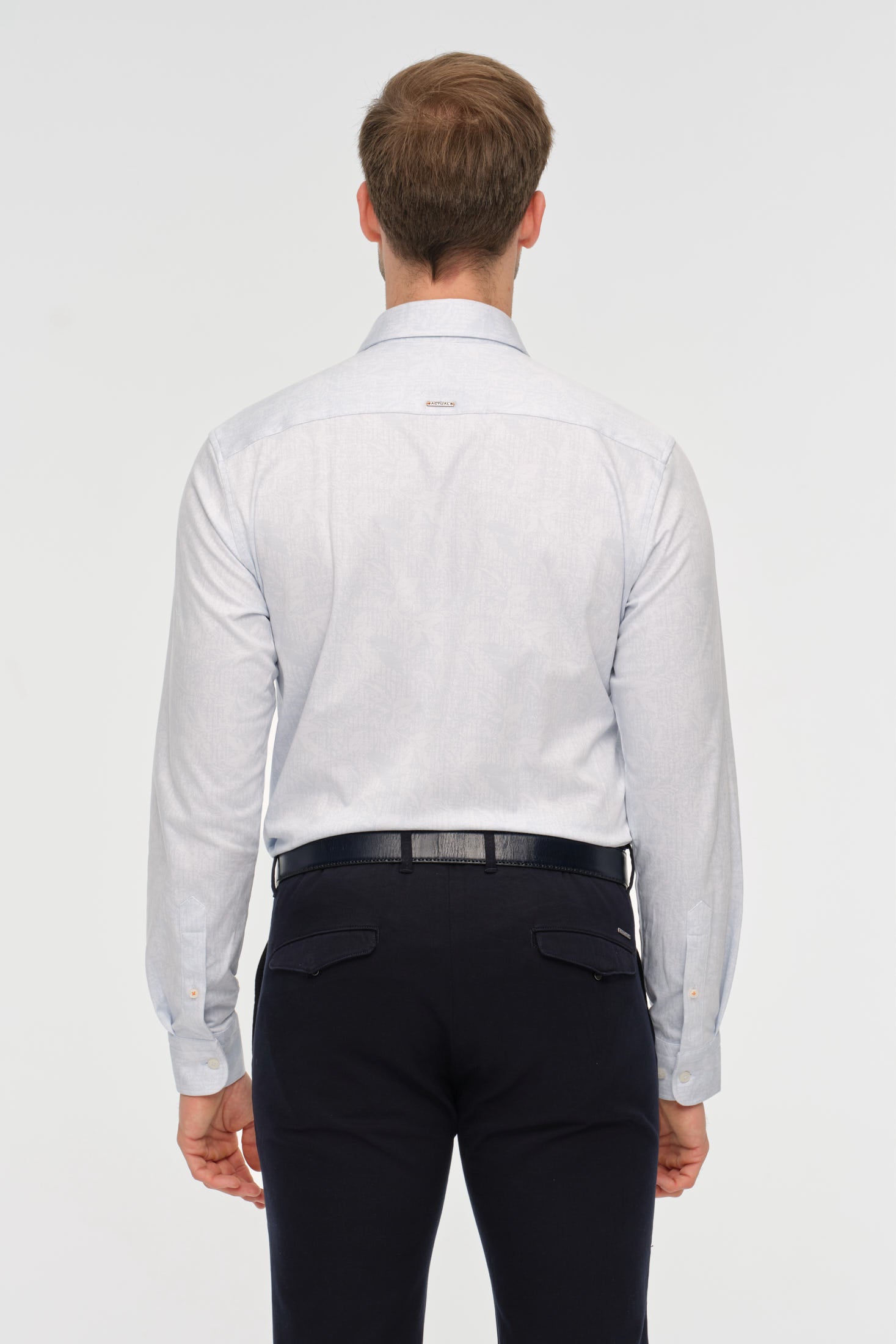 Bedrucktes Strick-Baumwollhemd | Weiche Alltags-Eleganz aus 100% Baumwolle – Modell 2036