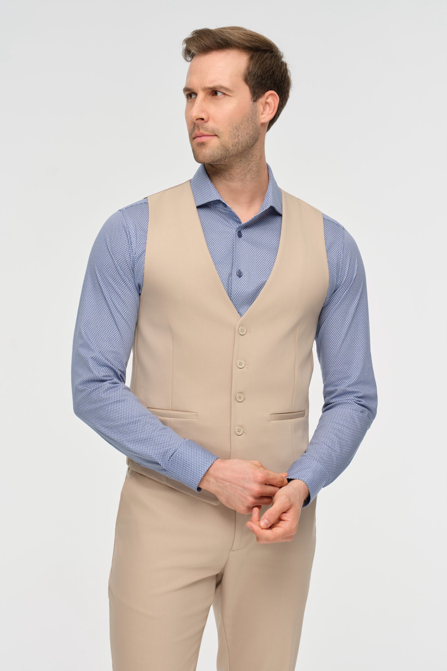 Maßgeschneiderte Weste | Clean Formal Essential – Modell W-001