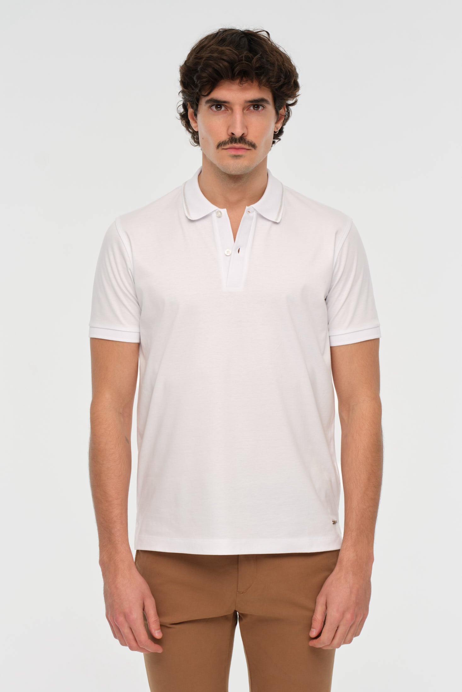 Mercerized Cotton Polo Shirt | Refined Everyday Essential – Model 8034