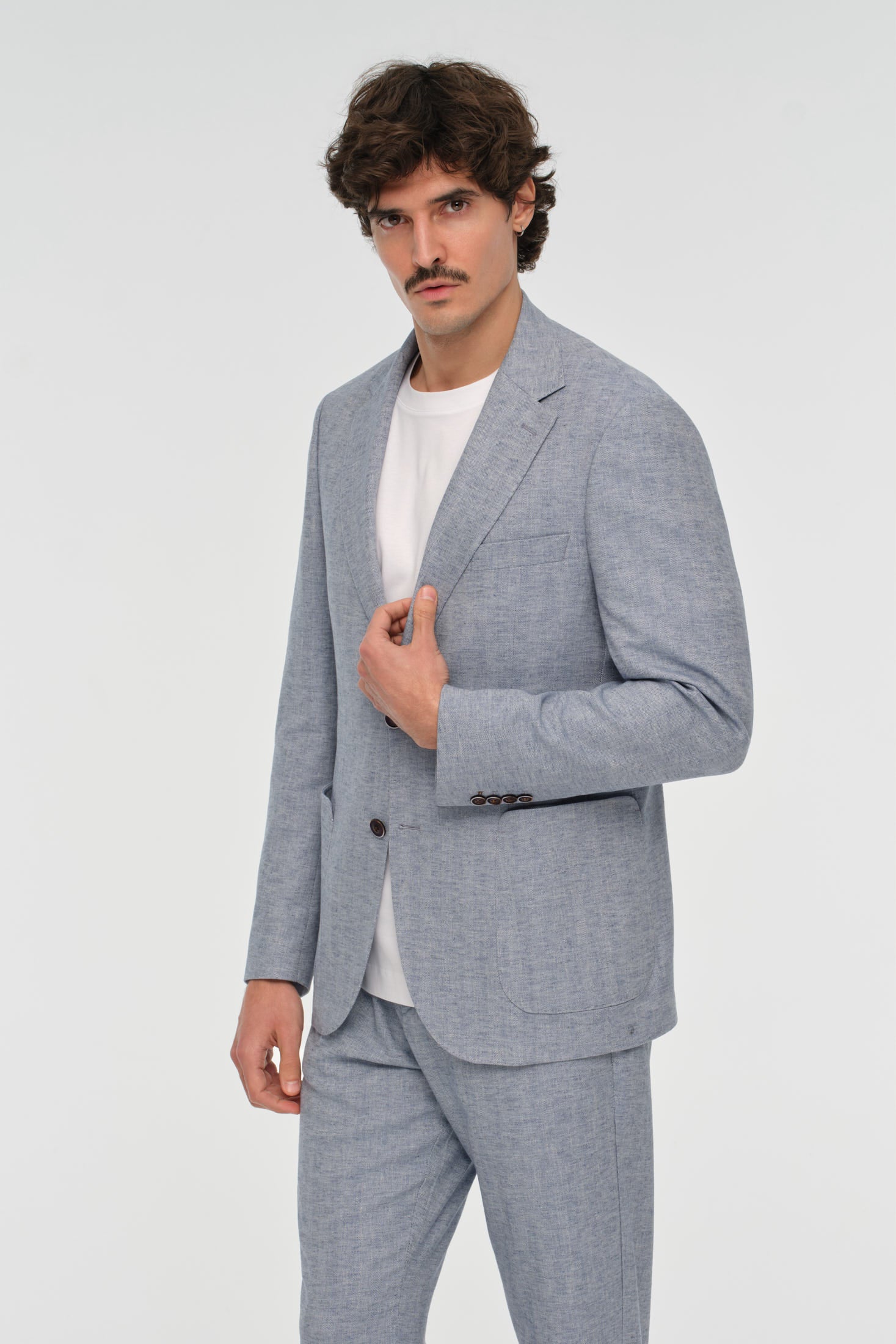 Tailored Fit Blazer | Modern Linen Blend – Model 4082