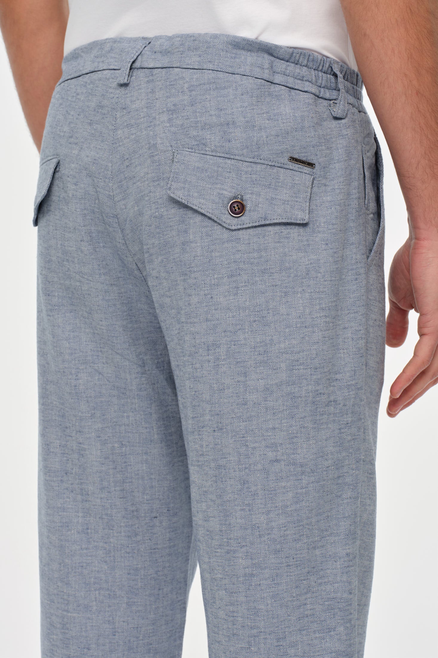 Tailored Fit Broek | Moderne linnen mix – Model 1440