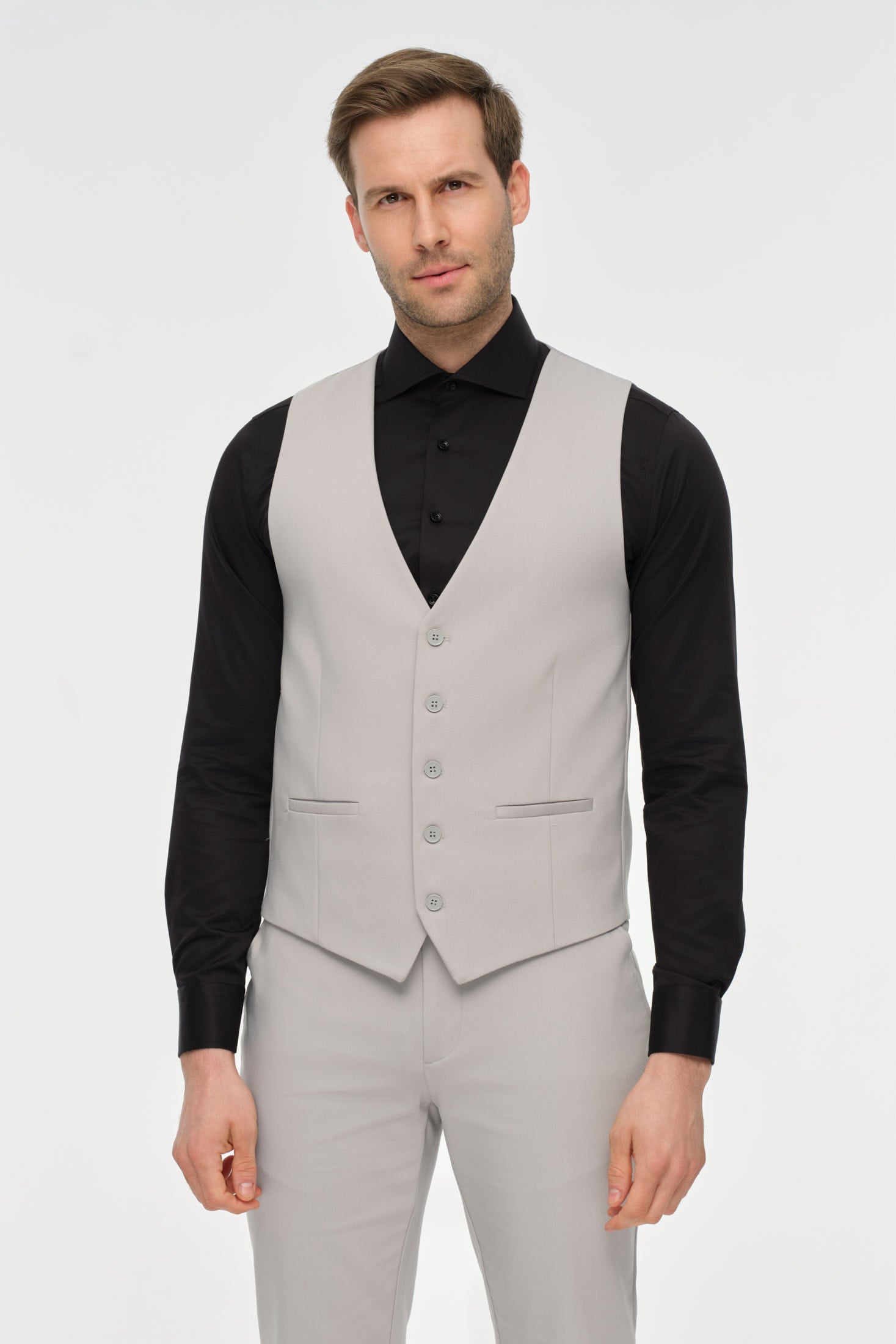 Getailleerd gilet | Clean Formal Essential – Model W-001