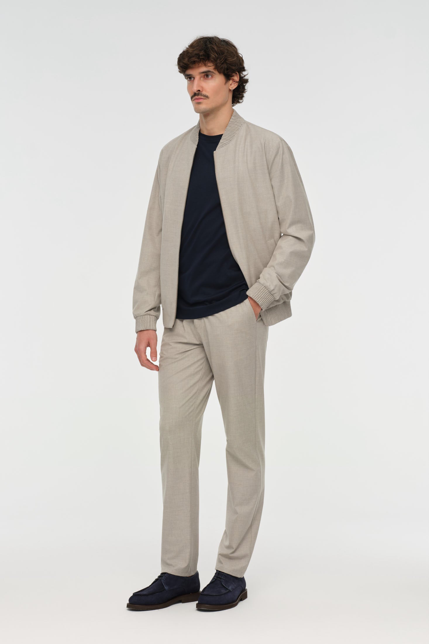 Tailored Bomber Set | Modern Smart Casual Suit – Model 4081