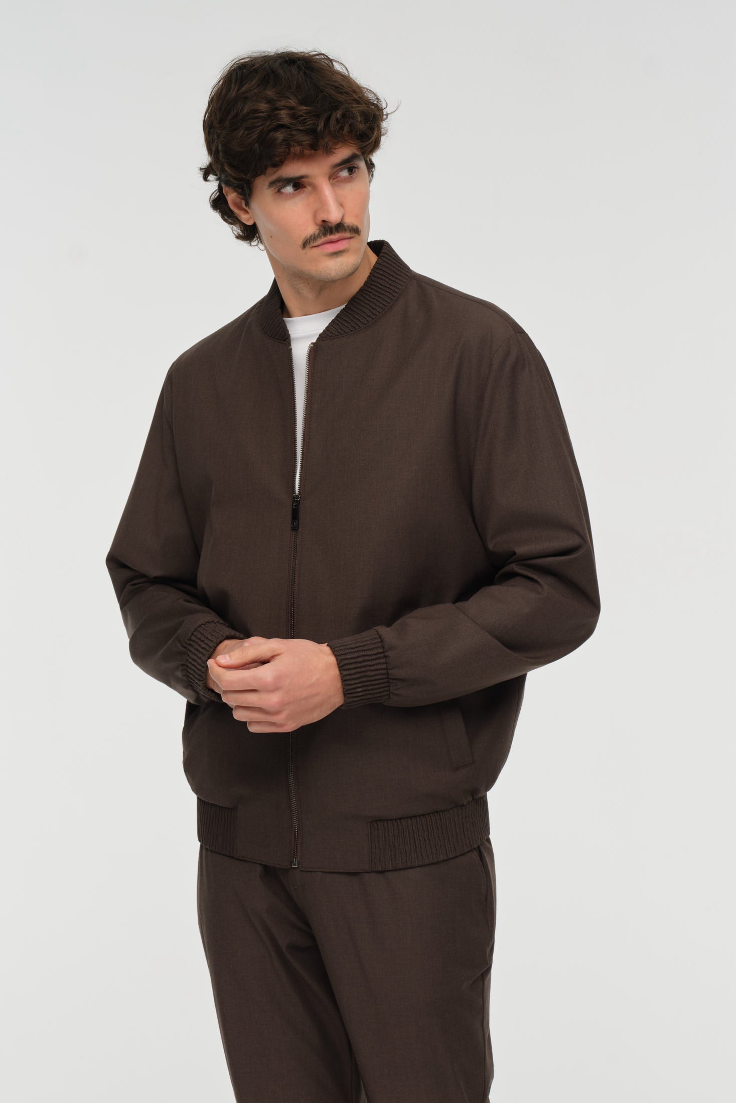 Tailored Bomber Set | Modern Smart Casual Suit – Model 4081