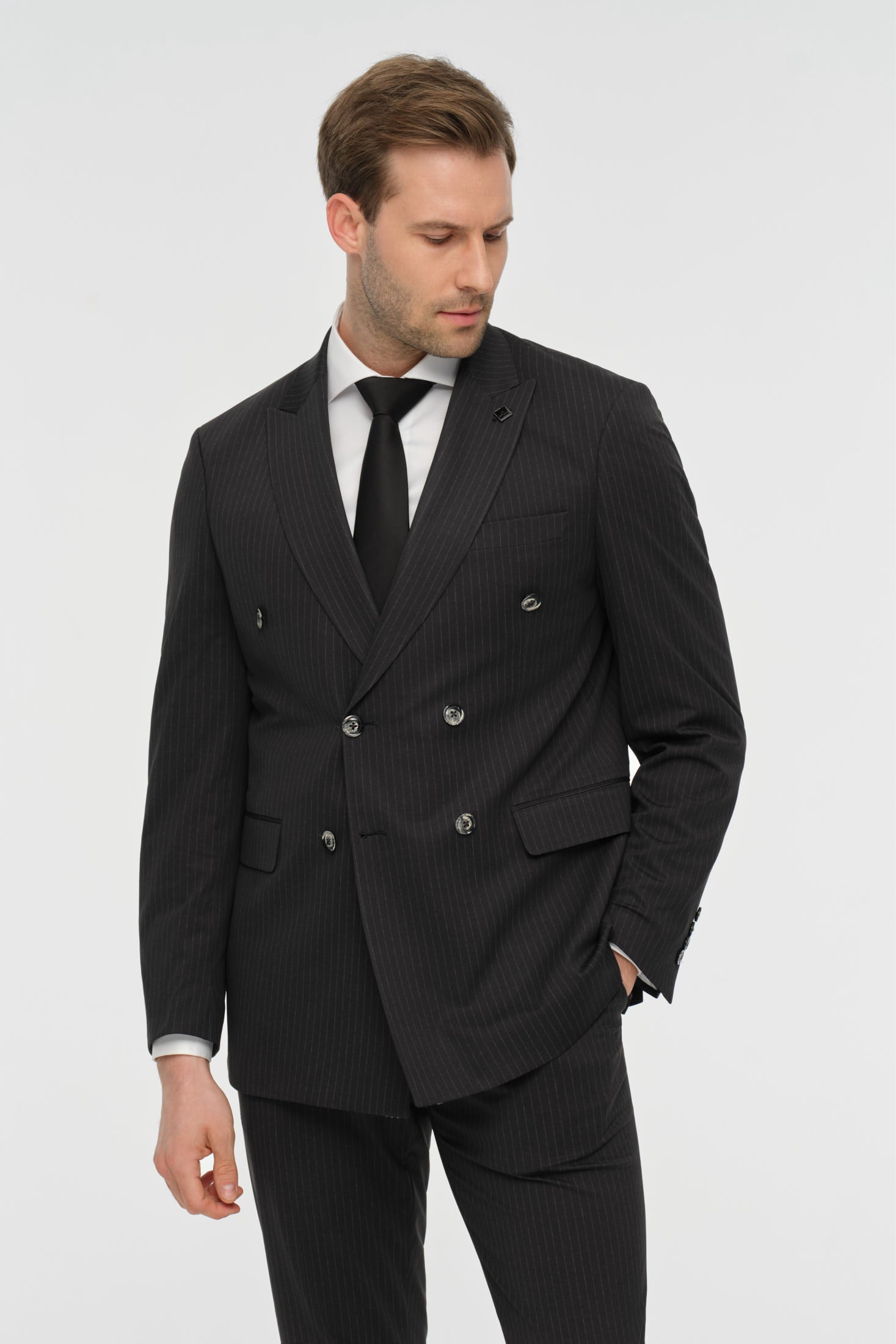 Double-Breasted Tailored Fit Suit | Modern Elegance – Model 4078
