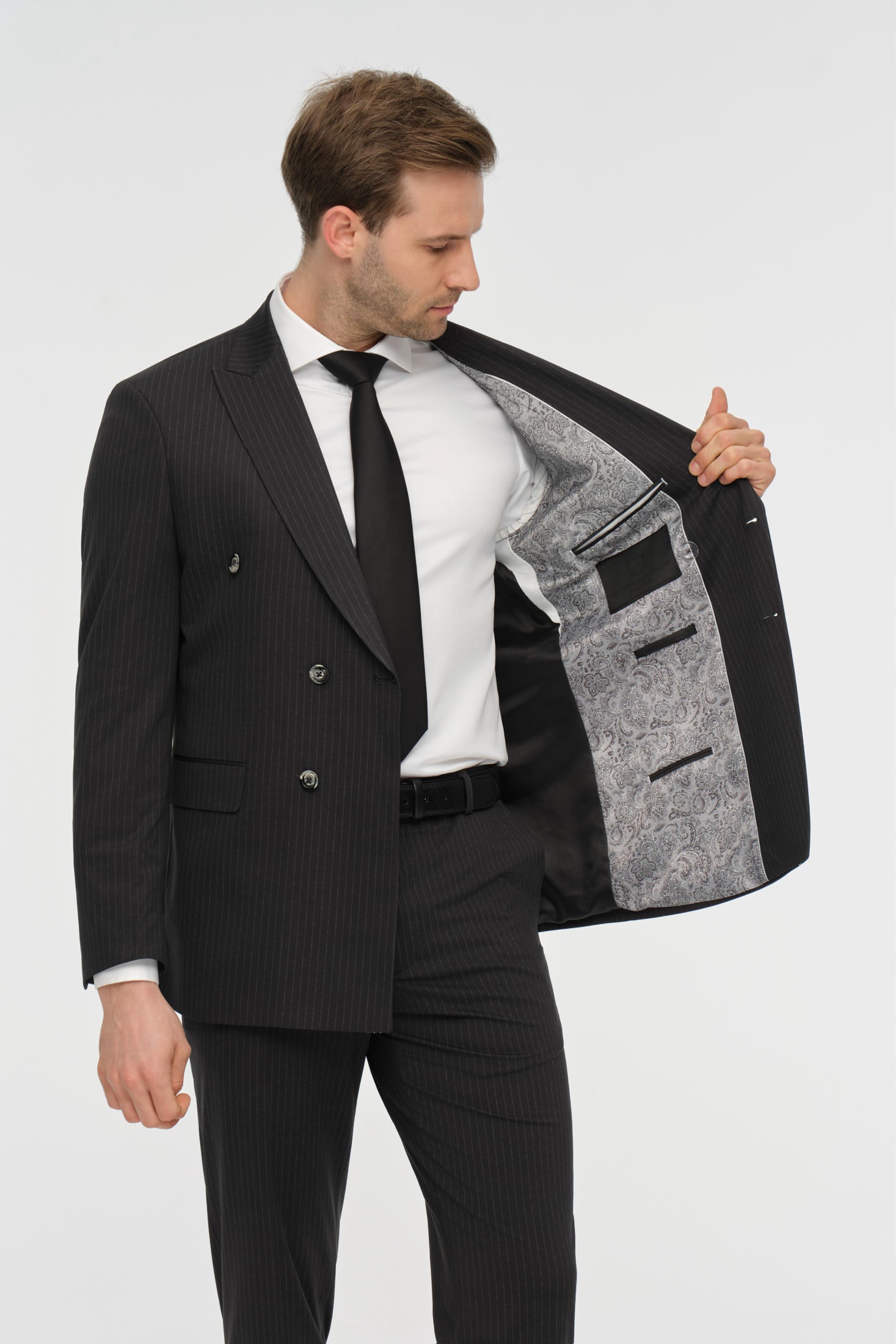 Double-Breasted Tailored Fit Suit | Modern Elegance – Model 4078