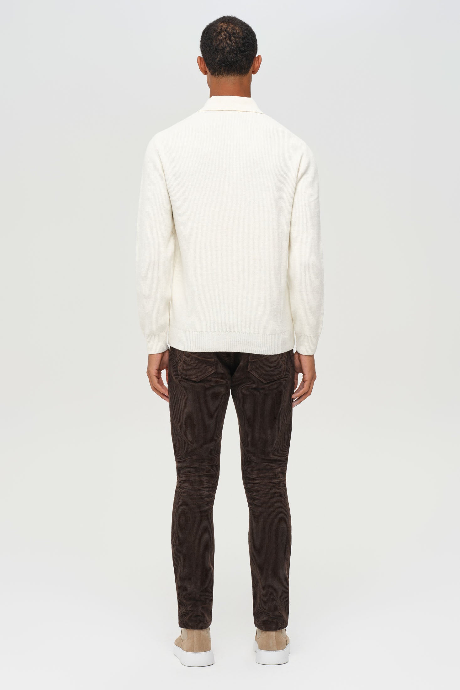 Hochwertiger Herren-Strickpullover mit halbem Reißverschluss – Weiches Stretchmaterial | Modell 8024