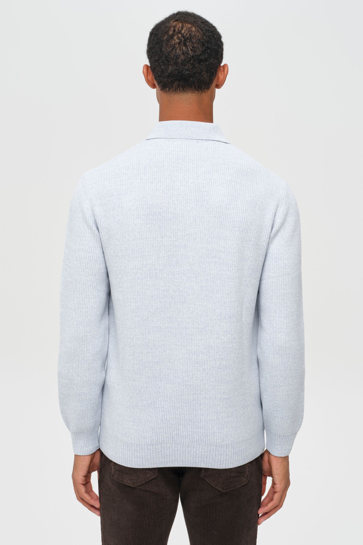 Hochwertiger Herren-Strickpullover mit halbem Reißverschluss – Weiches Stretchmaterial | Modell 8024