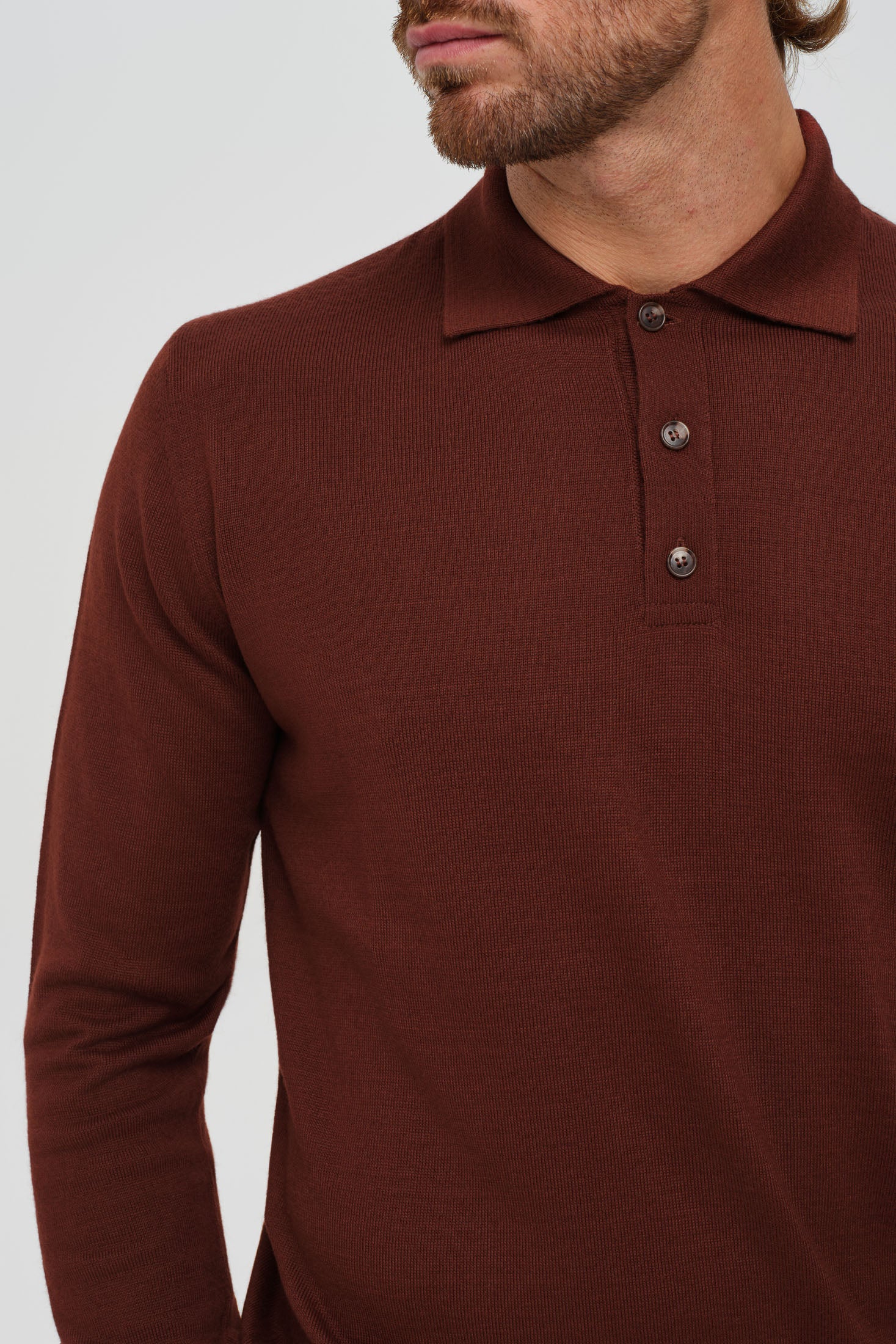 Men’s Premium Long-Sleeve Knit Pullover – Wool Blend Comfort | Style 8014