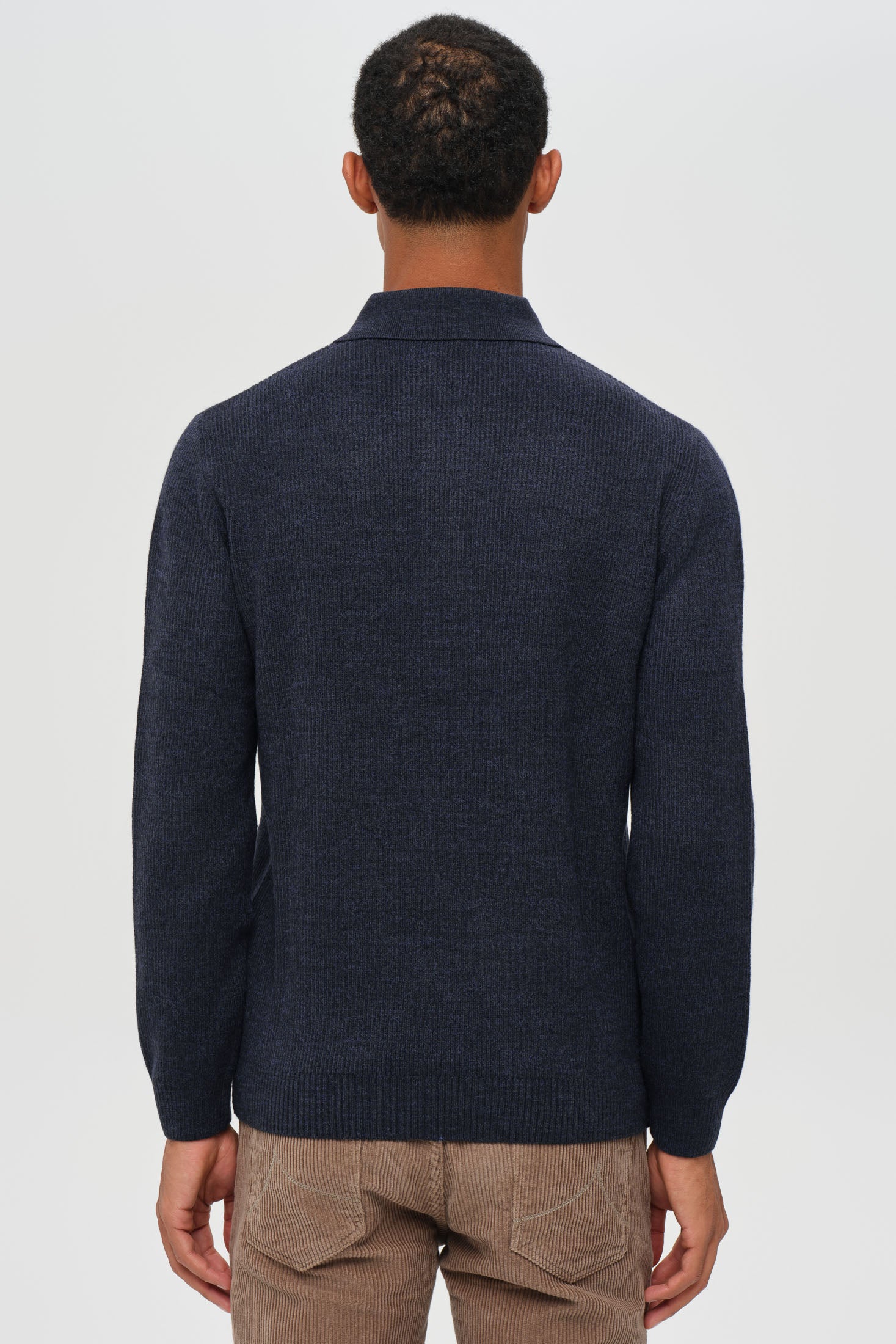 Hochwertiger Herren-Strickpullover mit halbem Reißverschluss – Weiches Stretchmaterial | Modell 8024