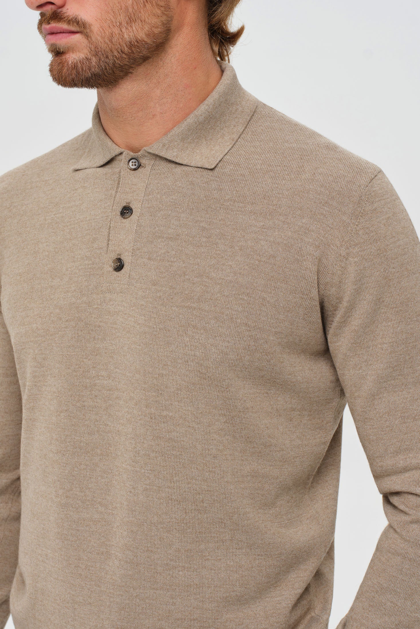 Men’s Premium Long-Sleeve Knit Pullover – Wool Blend Comfort | Style 8014