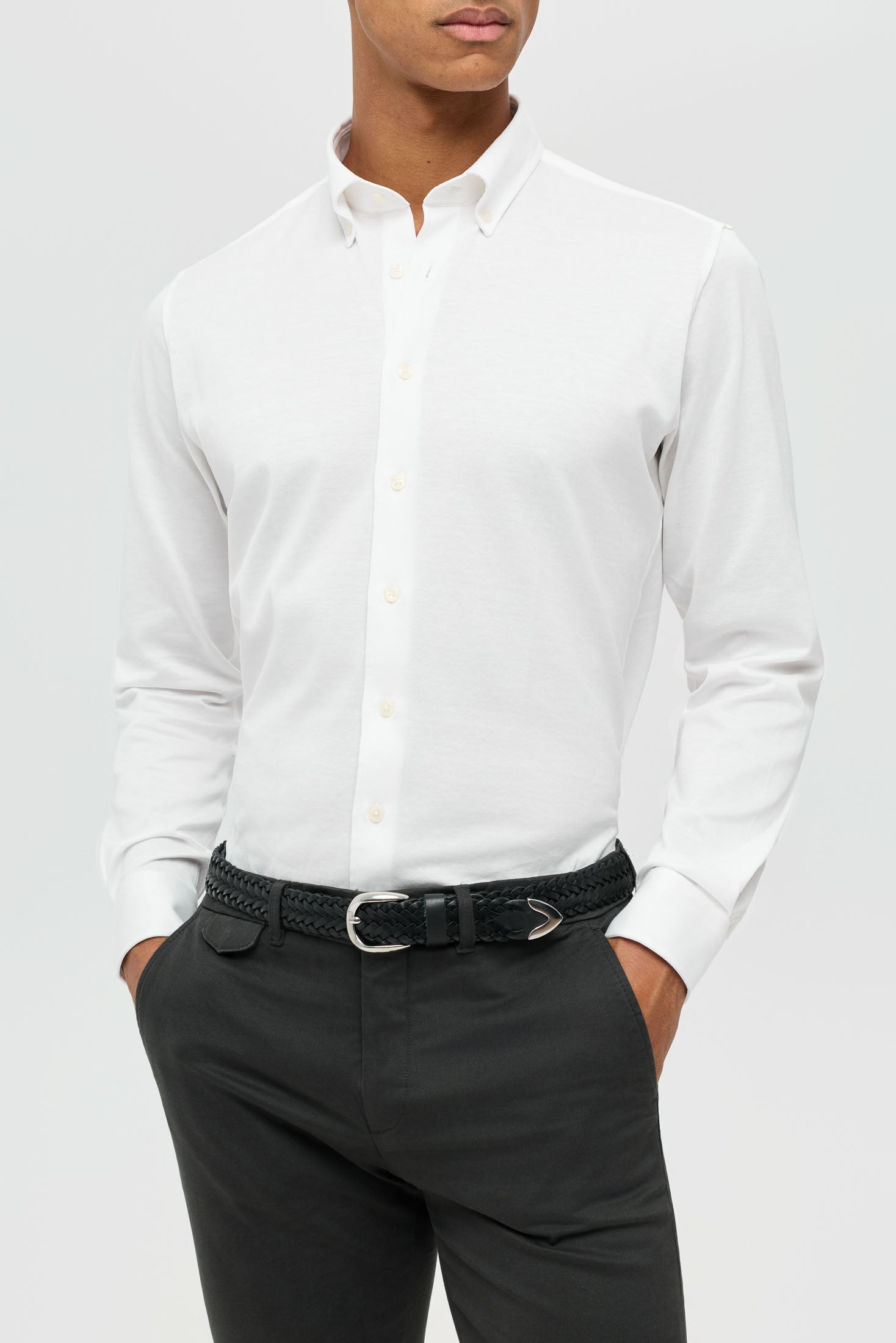 Hochwertiges Herren-Businesshemd – Komfortabler Stretch-Baumwollstoff | Modell 25-008