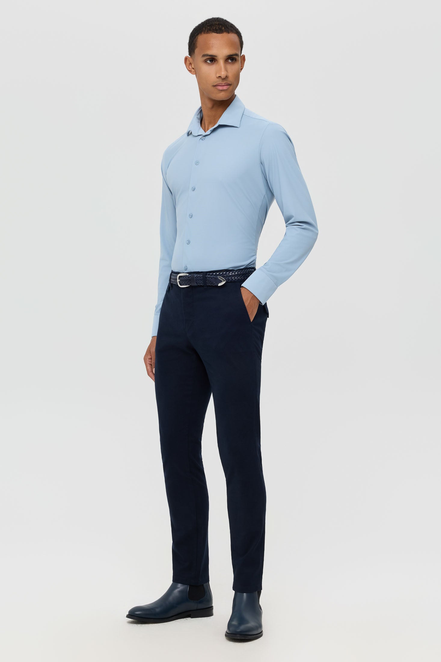 Men’s Slim Fit Performance Stretch Shirt | Style 25-047