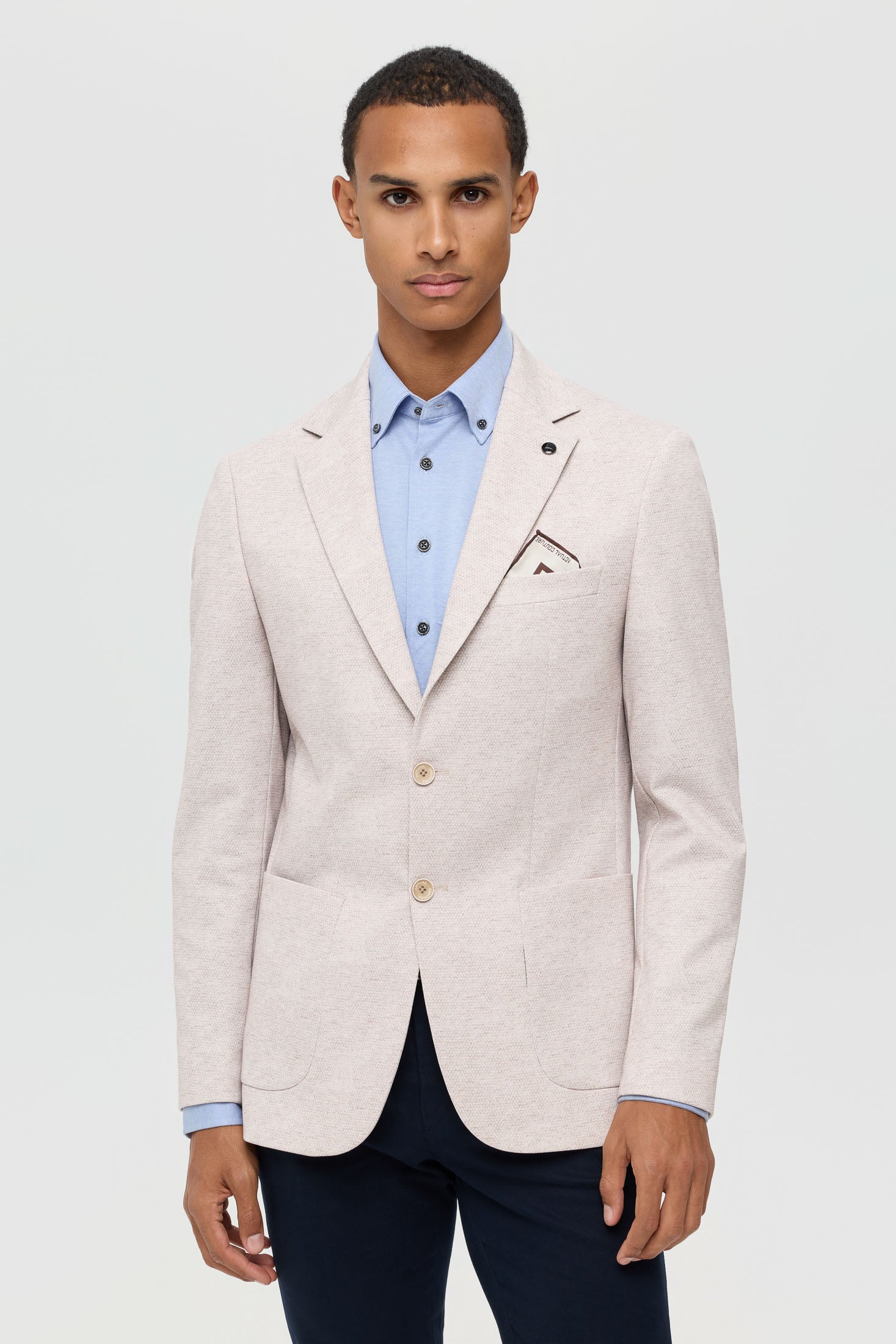Men’s Premium Knit Blazer – Modern Stretch Comfort | Style 7187