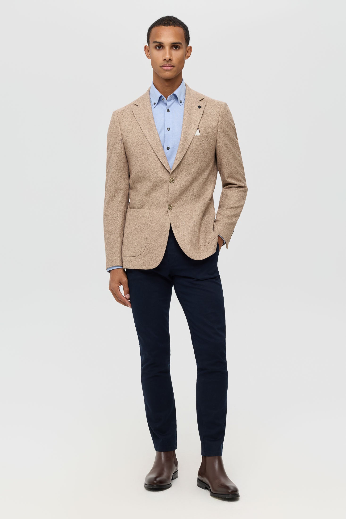 Men’s Premium Knit Blazer – Modern Stretch Comfort | Style 7187