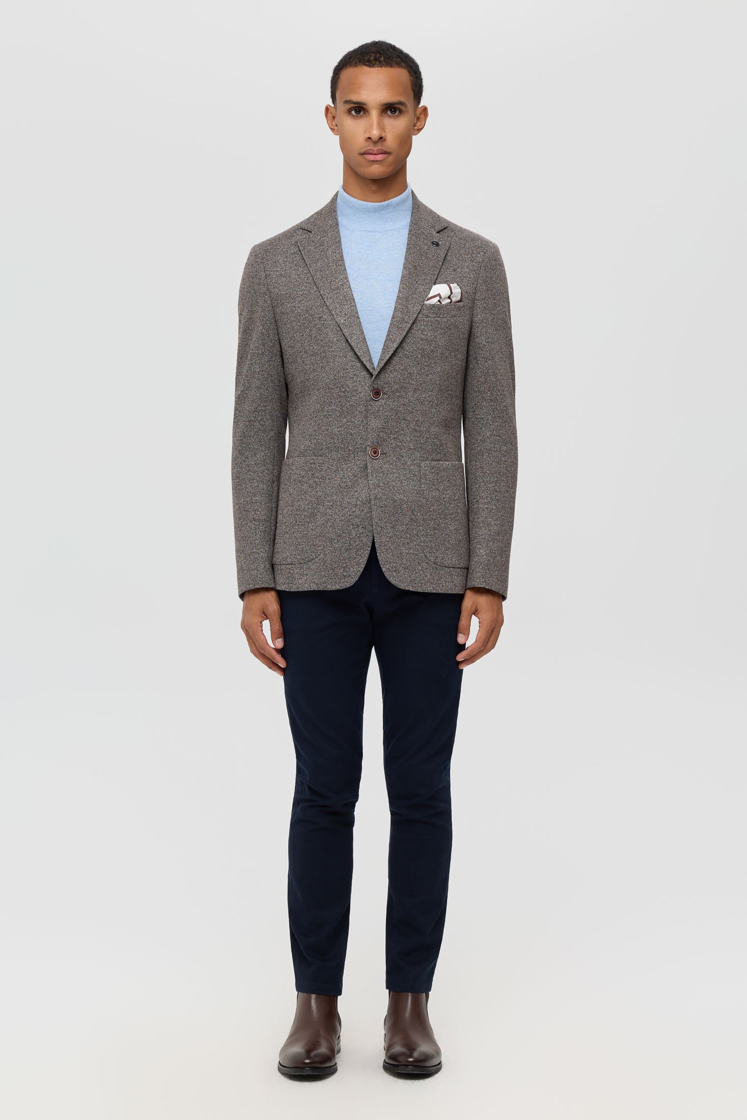 Men’s Premium Knit Blazer – Heritage Texture | Style 7184