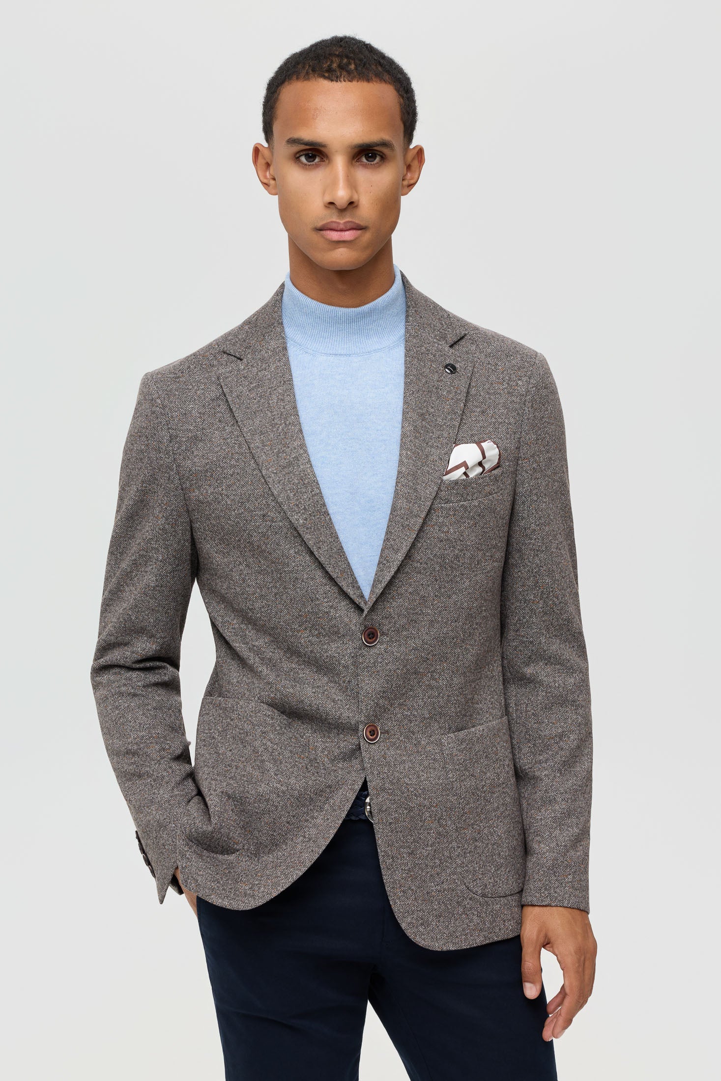 Men’s Premium Knit Blazer – Heritage Texture | Style 7184