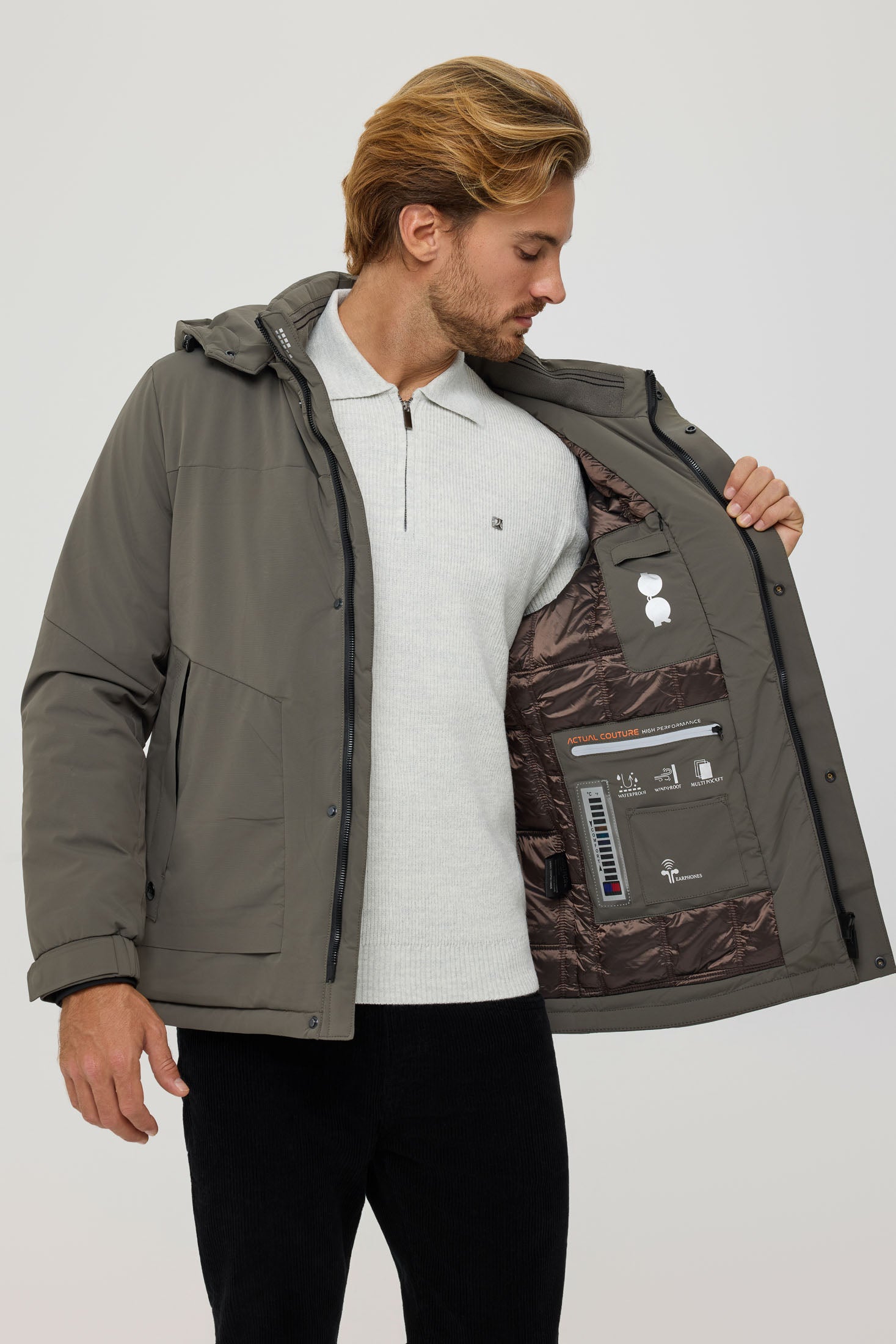Men's Premium Puffer Coat – Technical Insulated Fabric | Style 6061