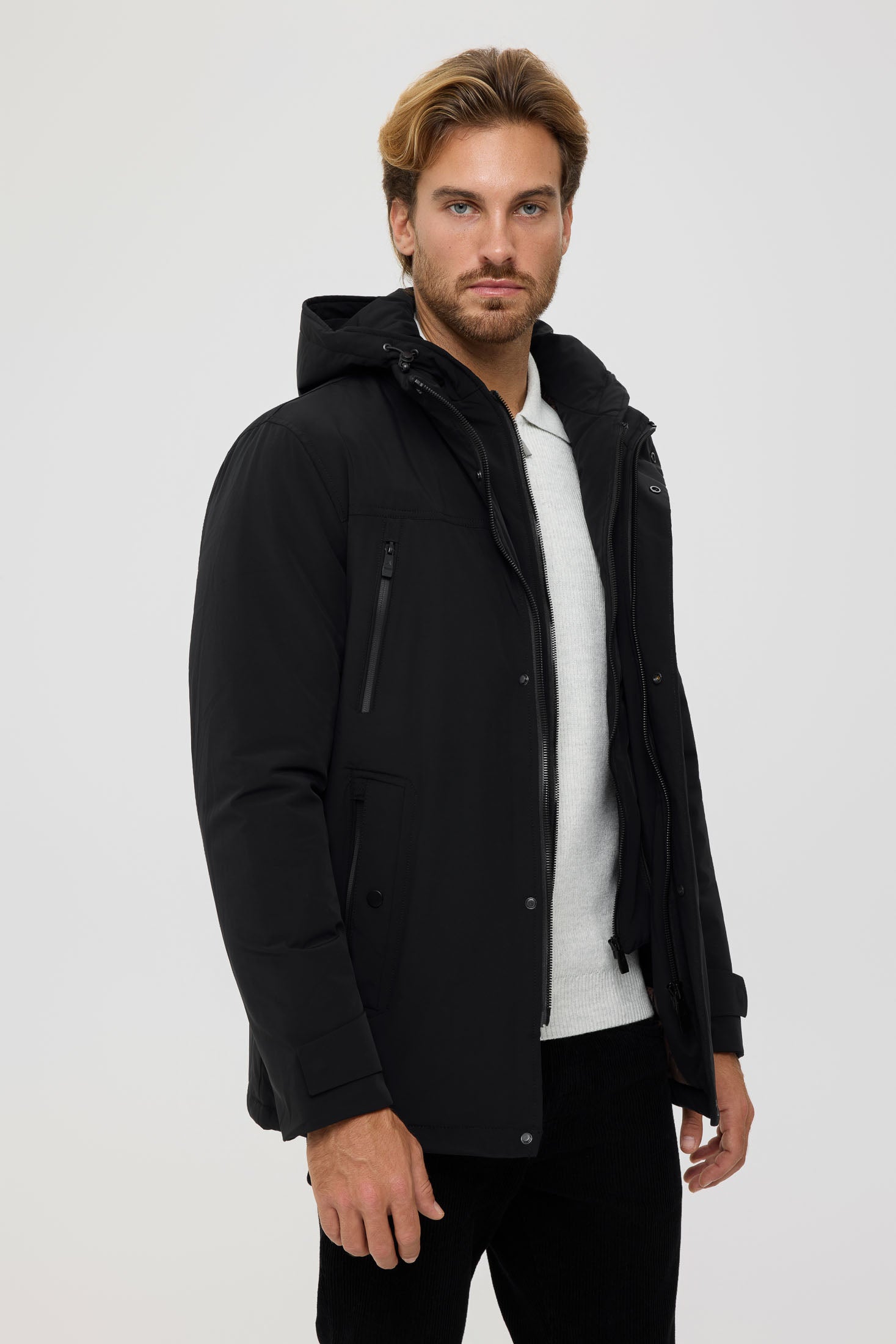 Hochwertiger Herren-Steppmantel – Technisches Isoliergewebe | Modell 6060