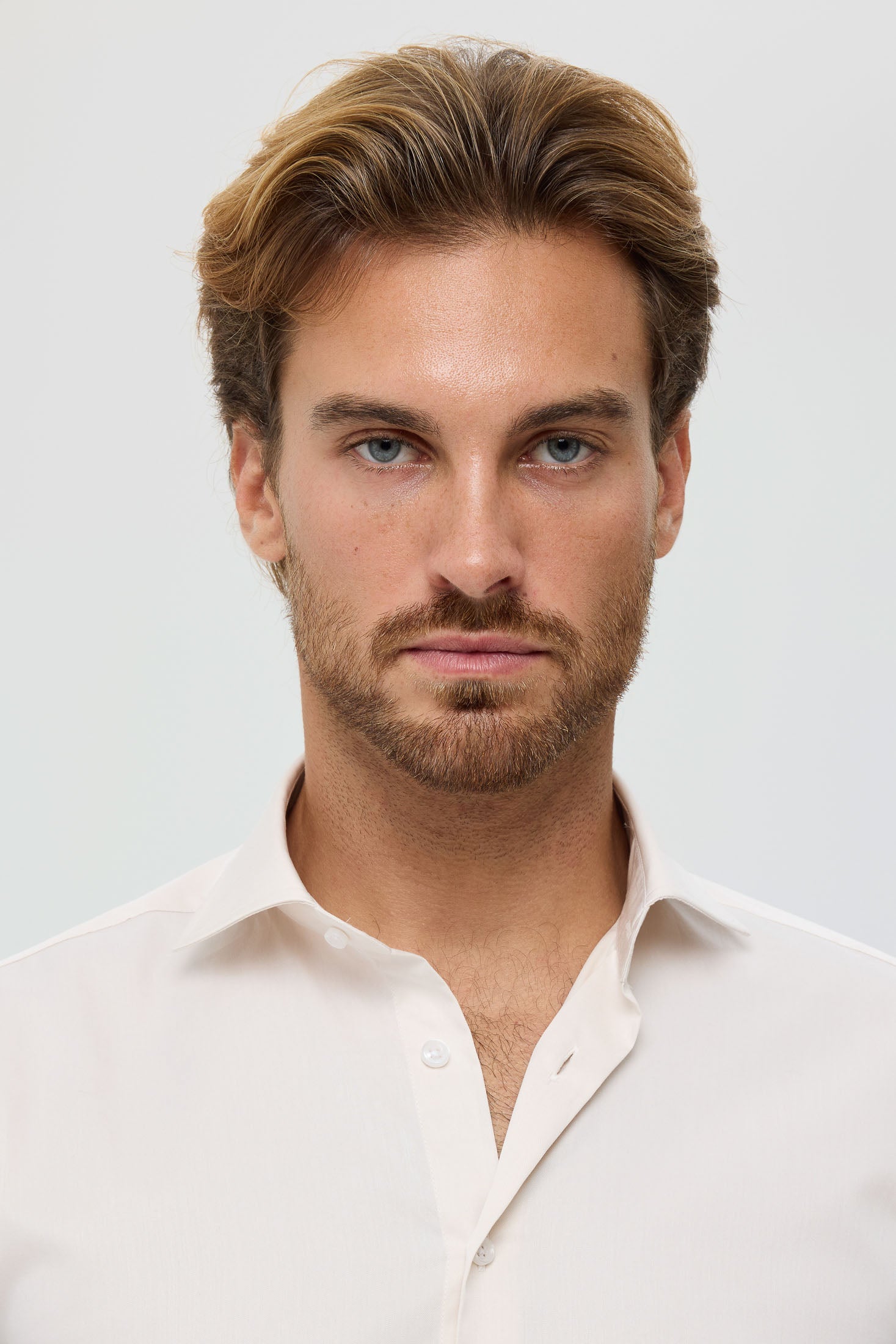 Hochwertiges Herren-Businesshemd – Feiner Twill-Stretchstoff | Modell 25-043