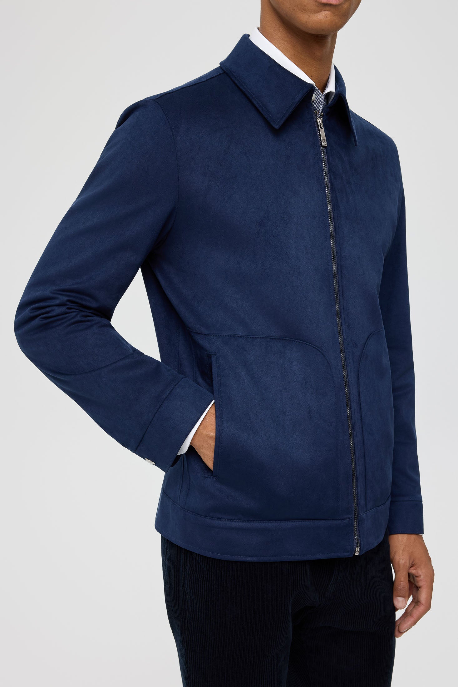 Men's Premium Lightweight Jacket – Suede-Effect Nubuck Finish | Style 6063