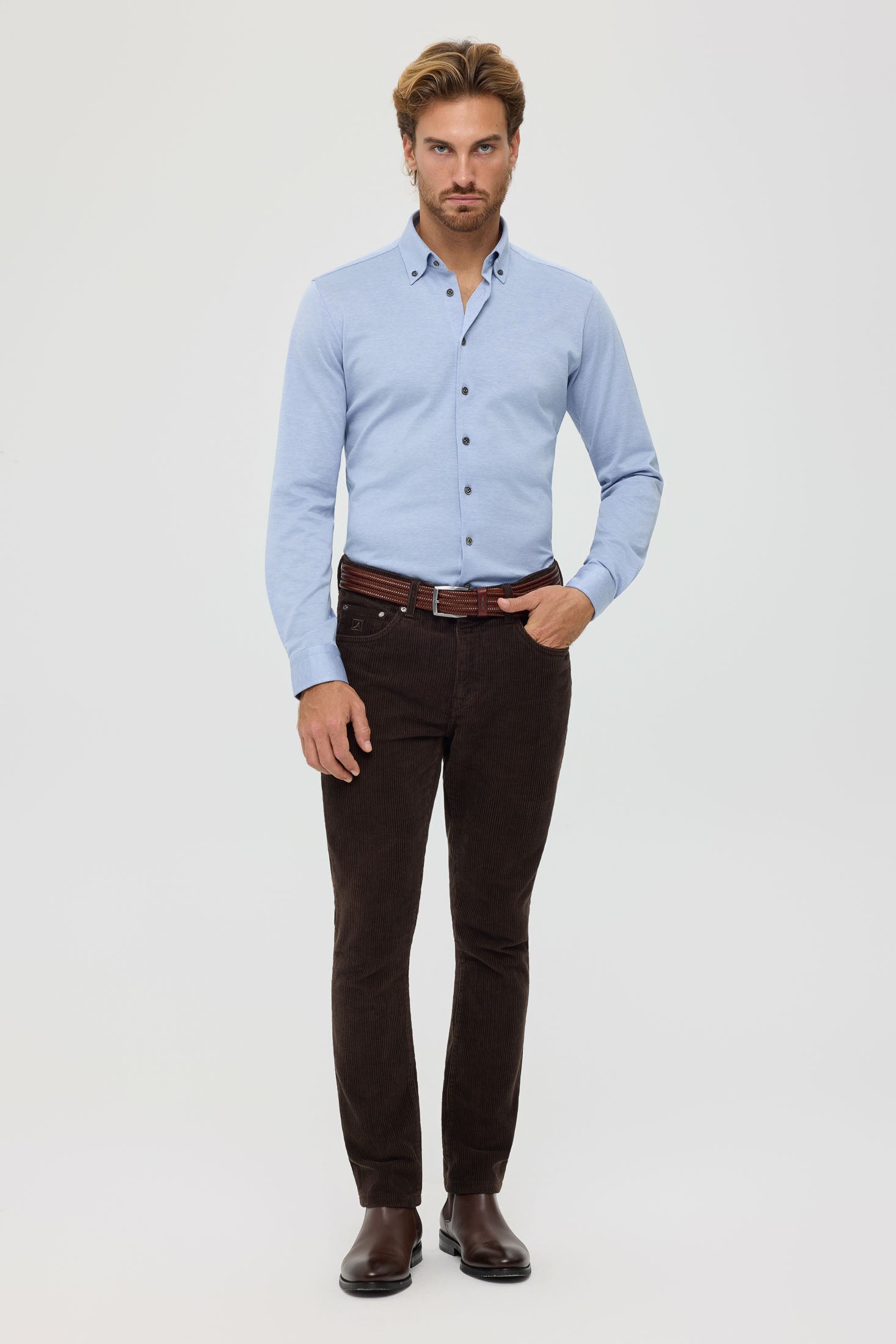 Men’s Premium Business Shirt – Stretch Cotton Comfort | Style 25-007