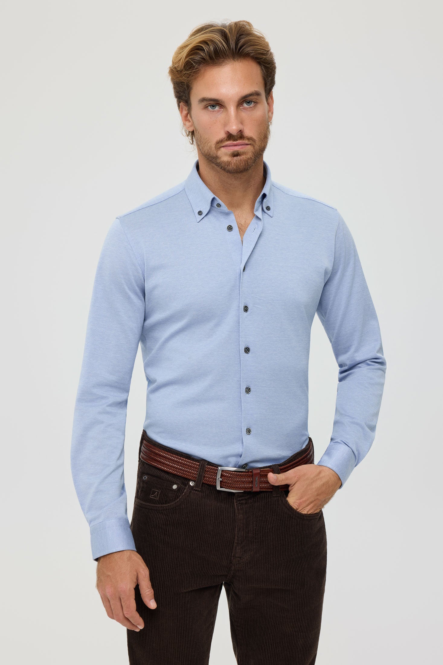 Men’s Premium Business Shirt – Stretch Cotton Comfort | Style 25-007