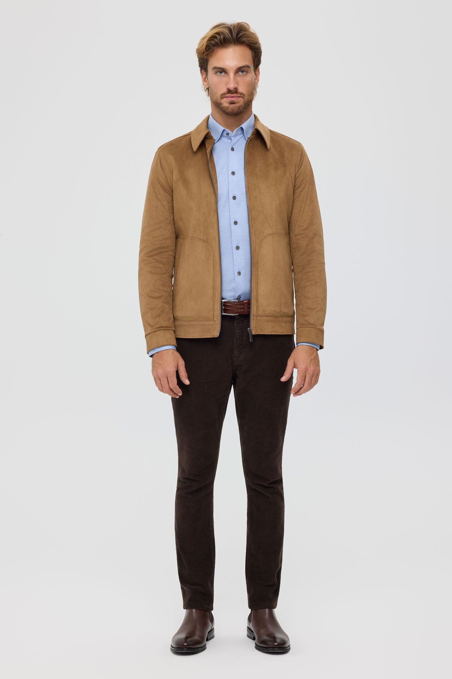 Men's Premium Jacket – Suede-Effect Nubuck Finish | Style 6063