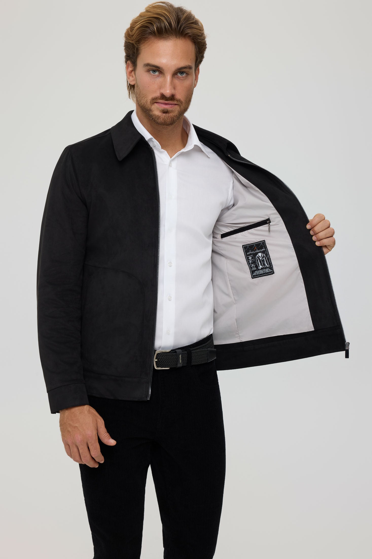 Men's Premium Jacket – Suede-Effect Nubuck Finish | Style 6063