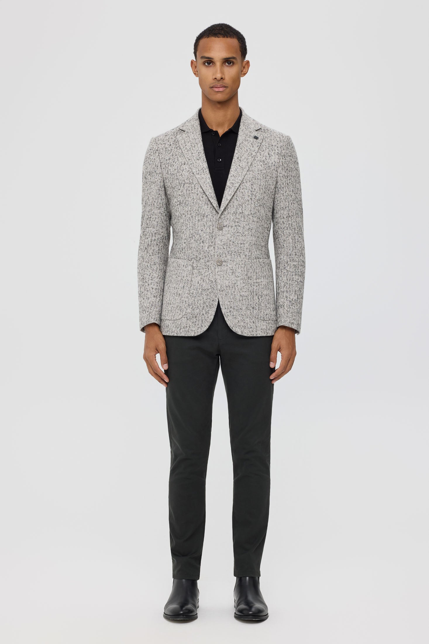 Men’s Premium Knit Blazer – Textured Stretch Comfort | Style 7179