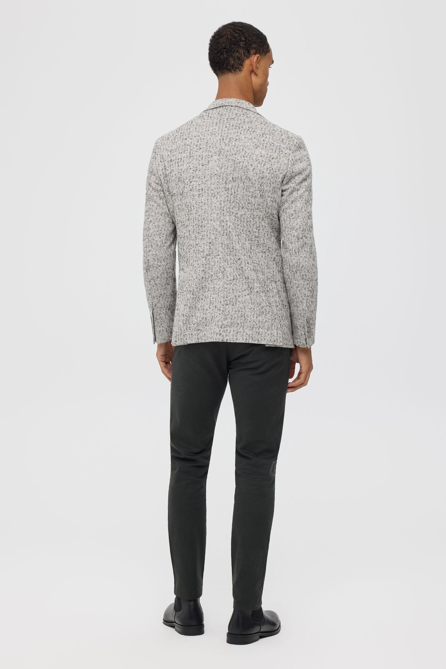 Men’s Premium Knit Blazer – Textured Stretch Comfort | Style 7179