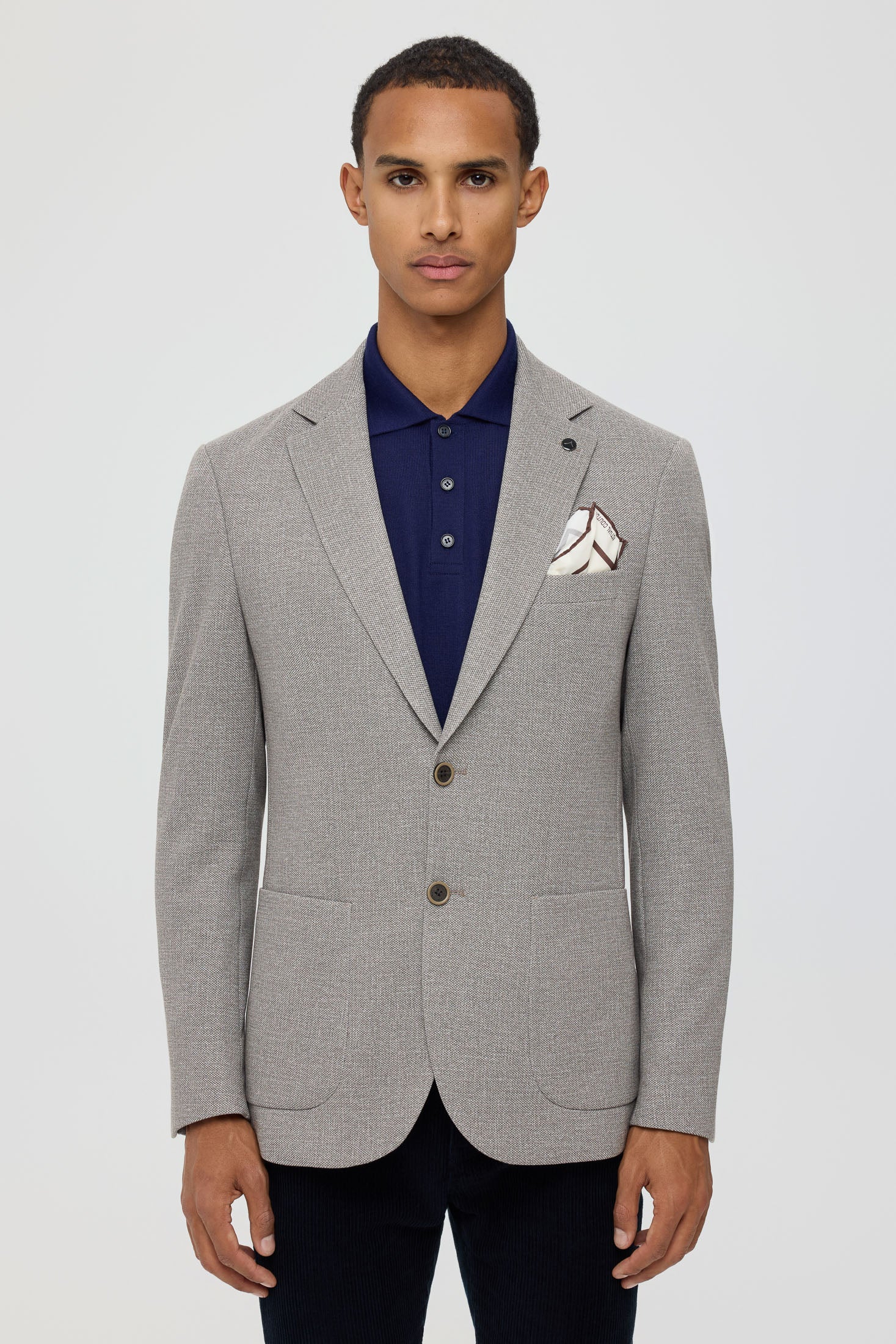 Men’s Premium Knit Blazer – Micro Texture | Style 7188