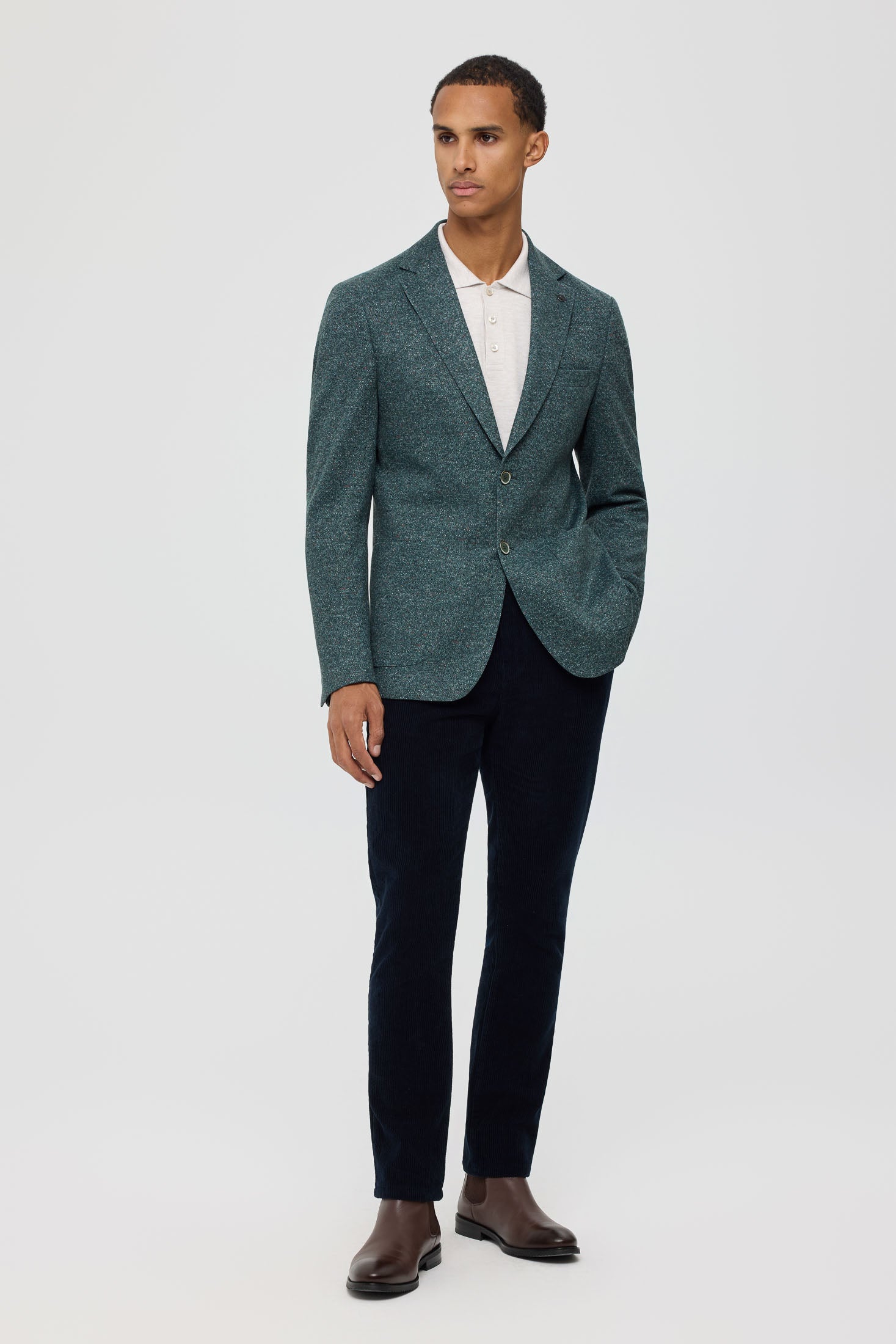 Men’s Premium Knit Blazer – Heritage Texture | Style 7184