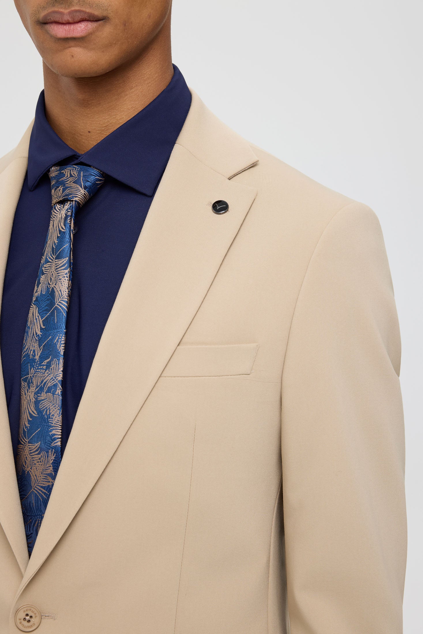 Men’s Modern Tailored Suit – Stretch Cotton Elegance | Style 4073