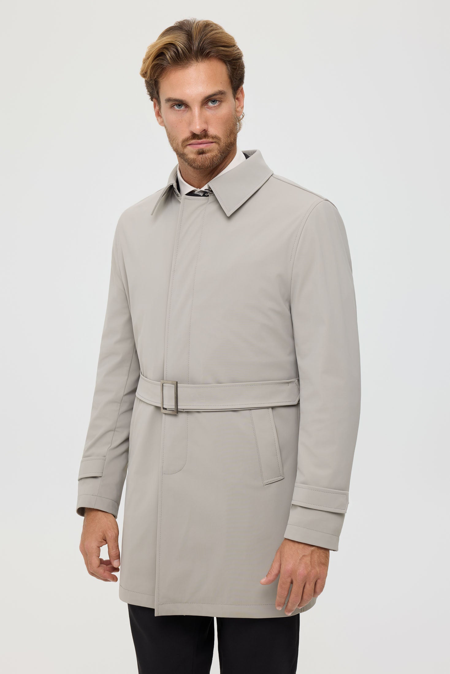Men's Premium Trench Coat – Technical Stretch Fabric | Style 6064