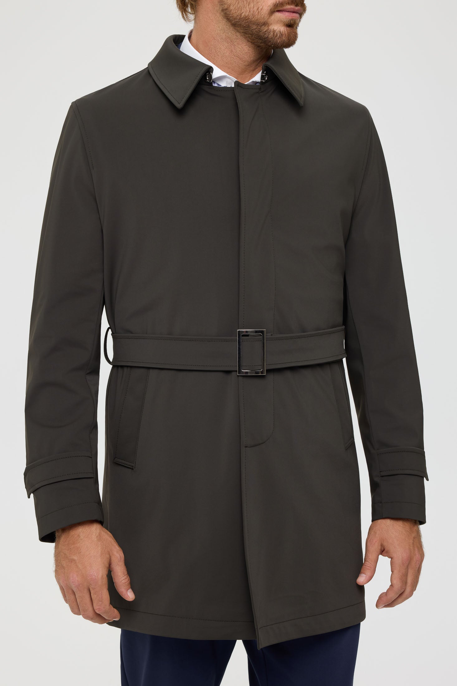 Men's Premium Trench Coat – Technical Stretch Fabric | Style 6064