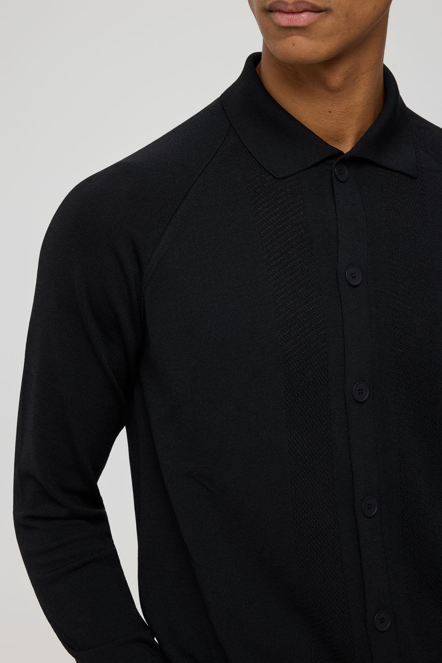 Men’s Premium Buttoned Knit Cardigan – Textured Panel Design | Style 8029