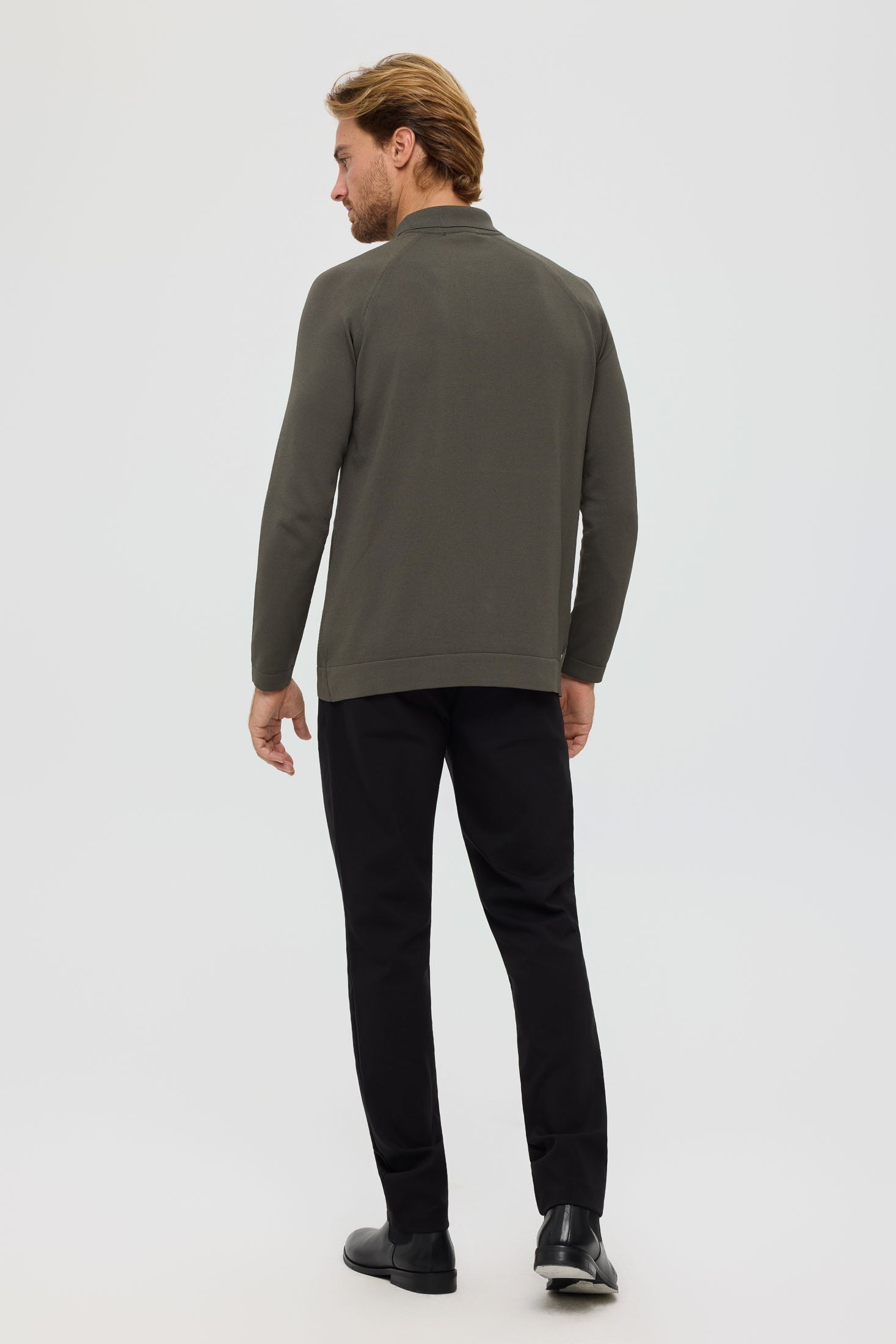 Men’s Premium Buttoned Knit Cardigan – Textured Panel Design | Style 8029