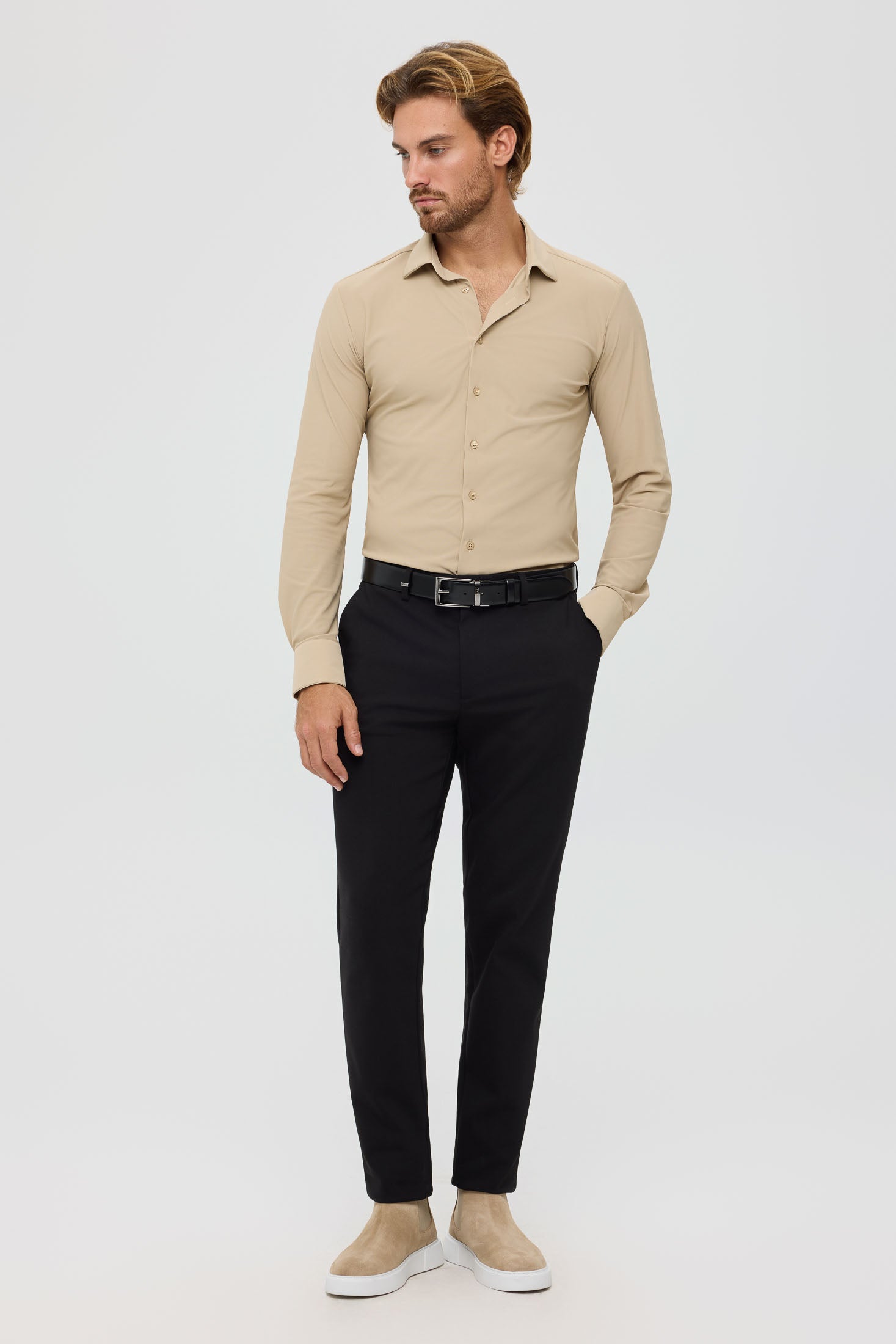 Men’s Slim Fit Performance Stretch Shirt | Style 25-047