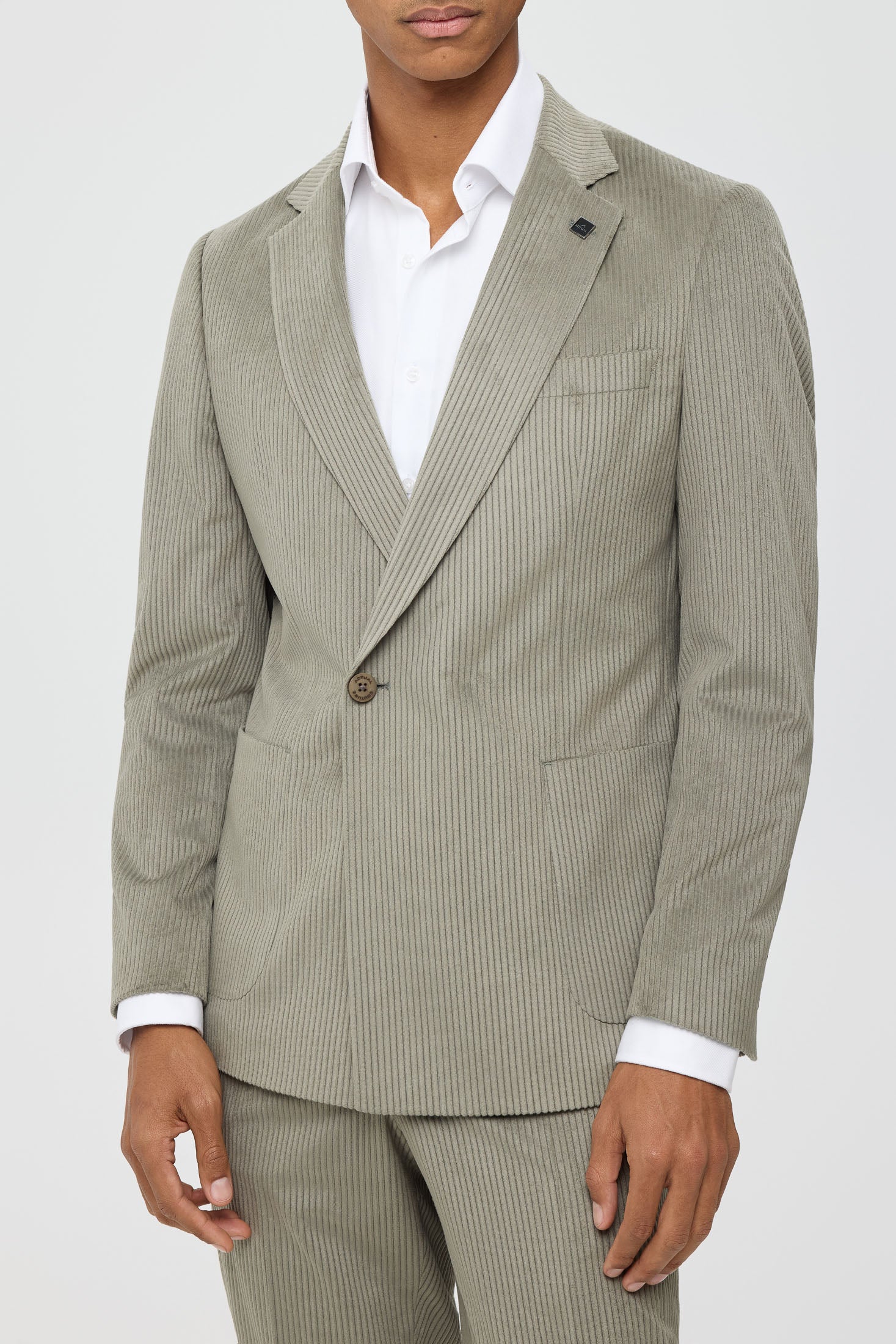 Men’s Premium Corduroy Suit – Modern Tailored Stretch | Style 4079