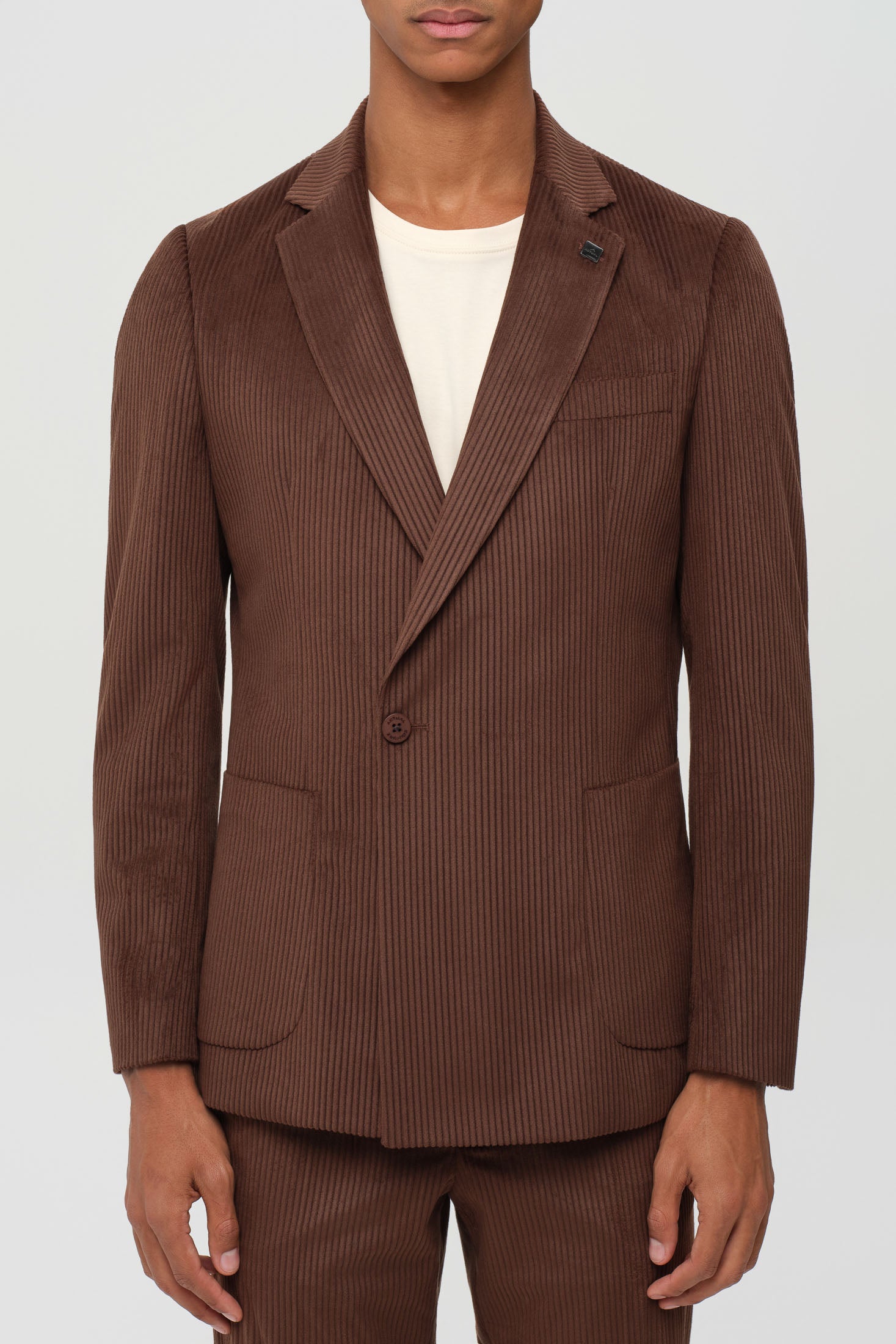 Men’s Premium Corduroy Suit – Modern Tailored Stretch | Style 4079