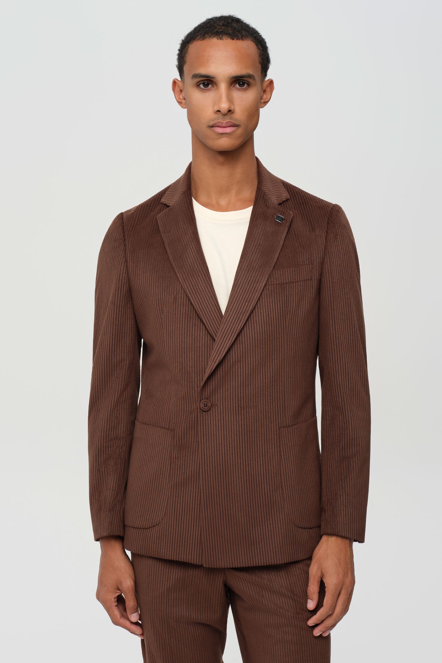 Men’s Premium Corduroy Suit – Modern Tailored Stretch | Style 4079