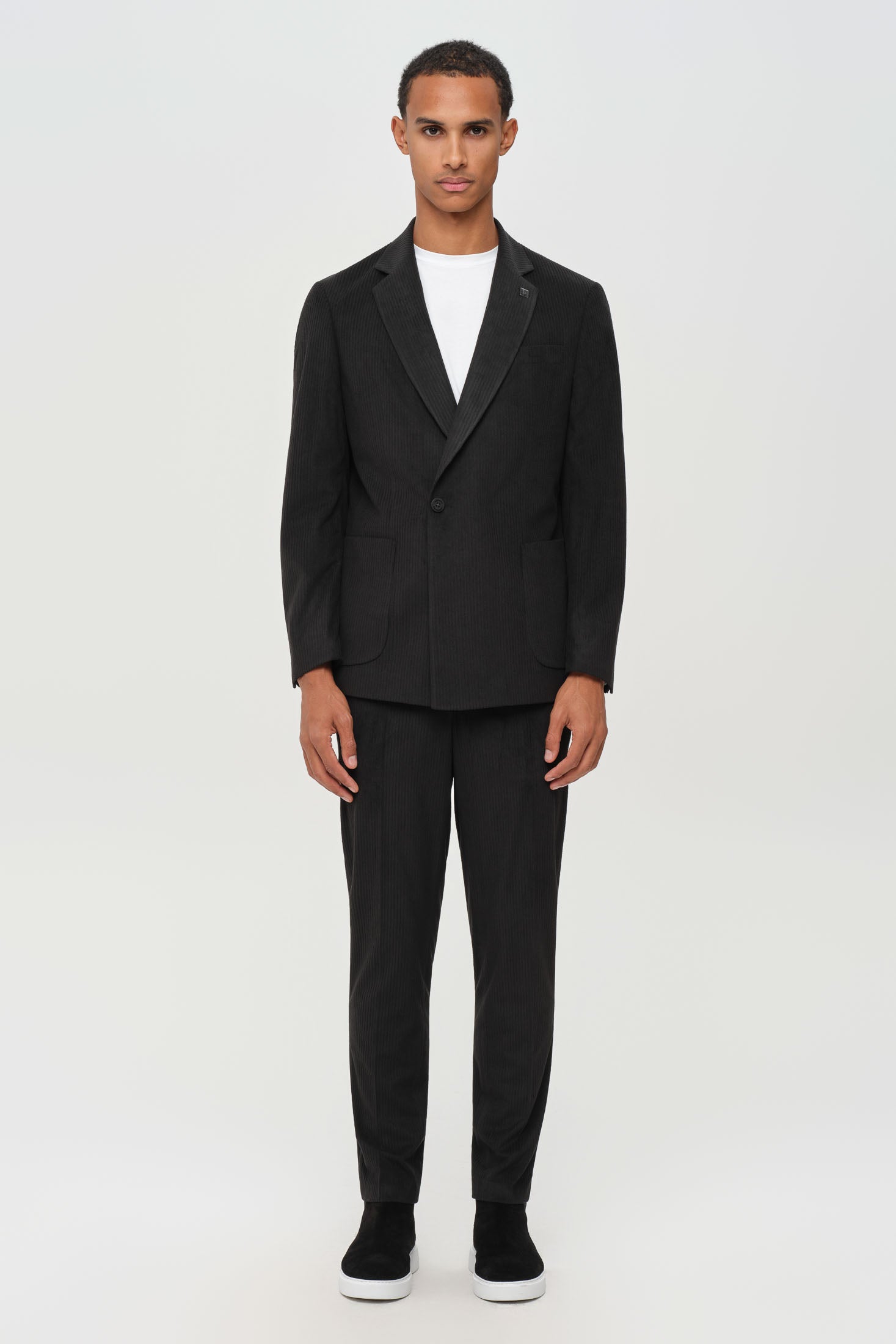 Men’s Premium Corduroy Suit – Modern Tailored Stretch | Style 4079