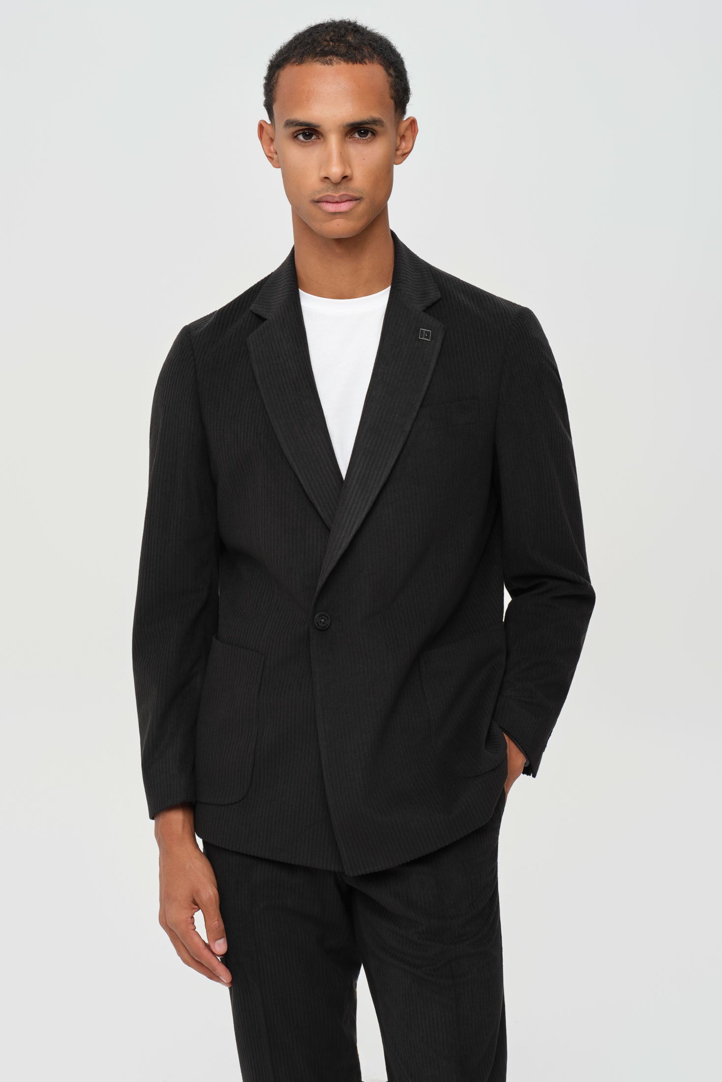 Men’s Premium Corduroy Suit – Modern Tailored Stretch | Style 4079