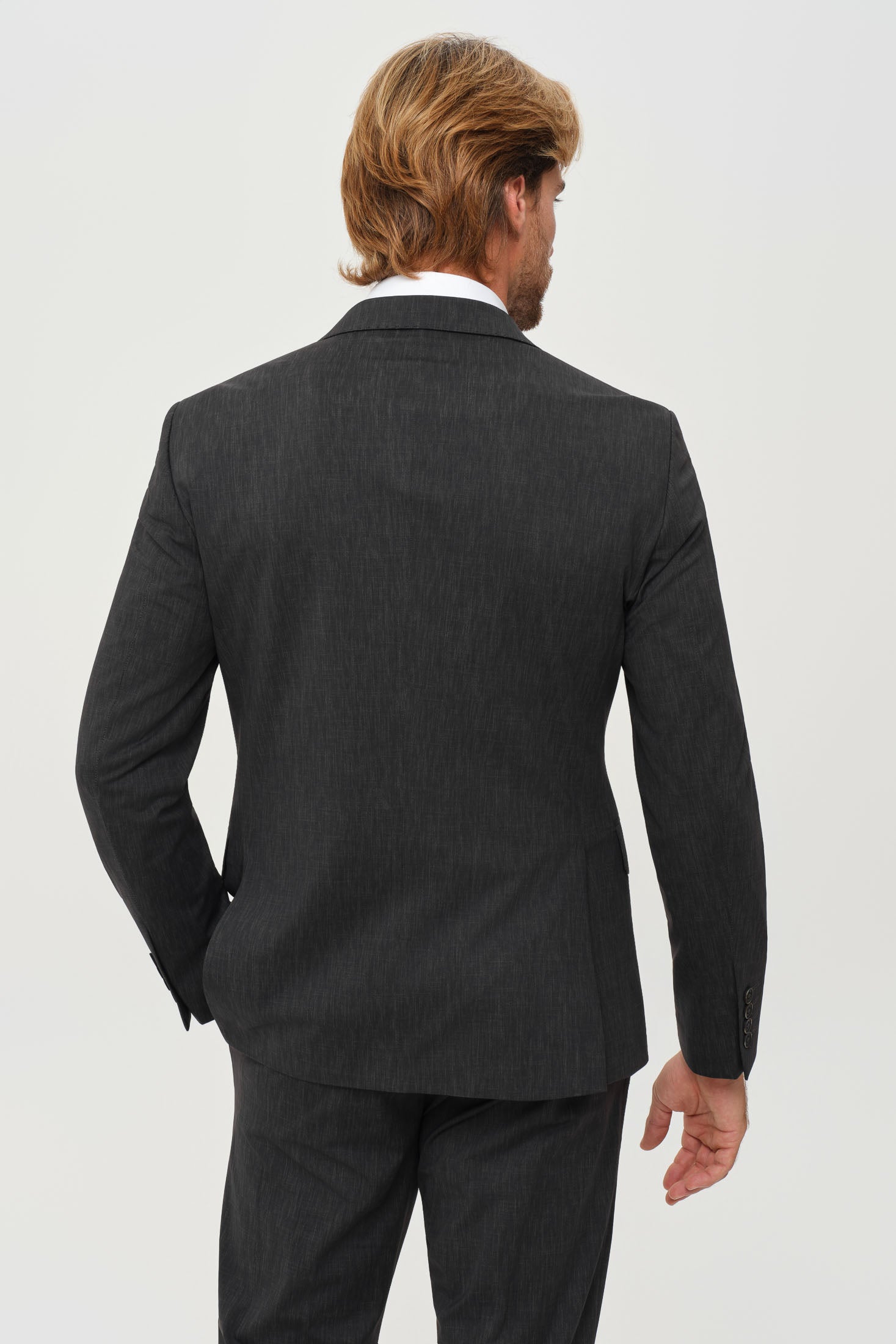 Men’s Double-Breasted Suit – Refined Stretch Structure | Style 4077