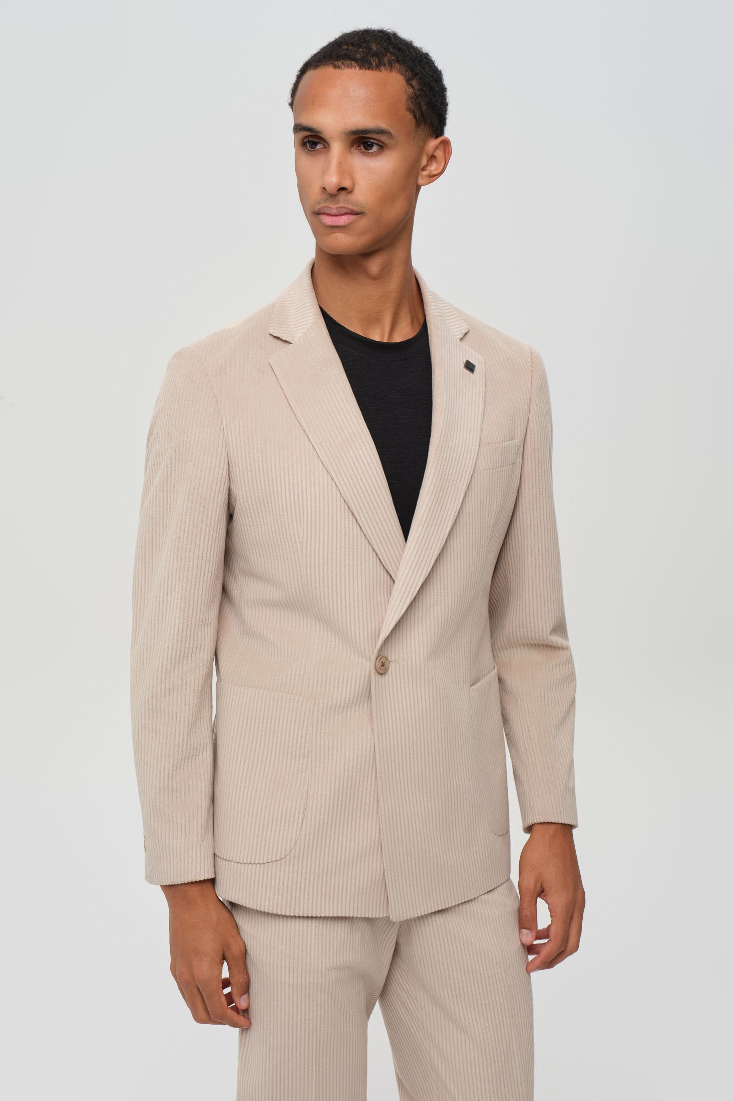 Men’s Premium Corduroy Suit – Modern Tailored Stretch | Style 4079