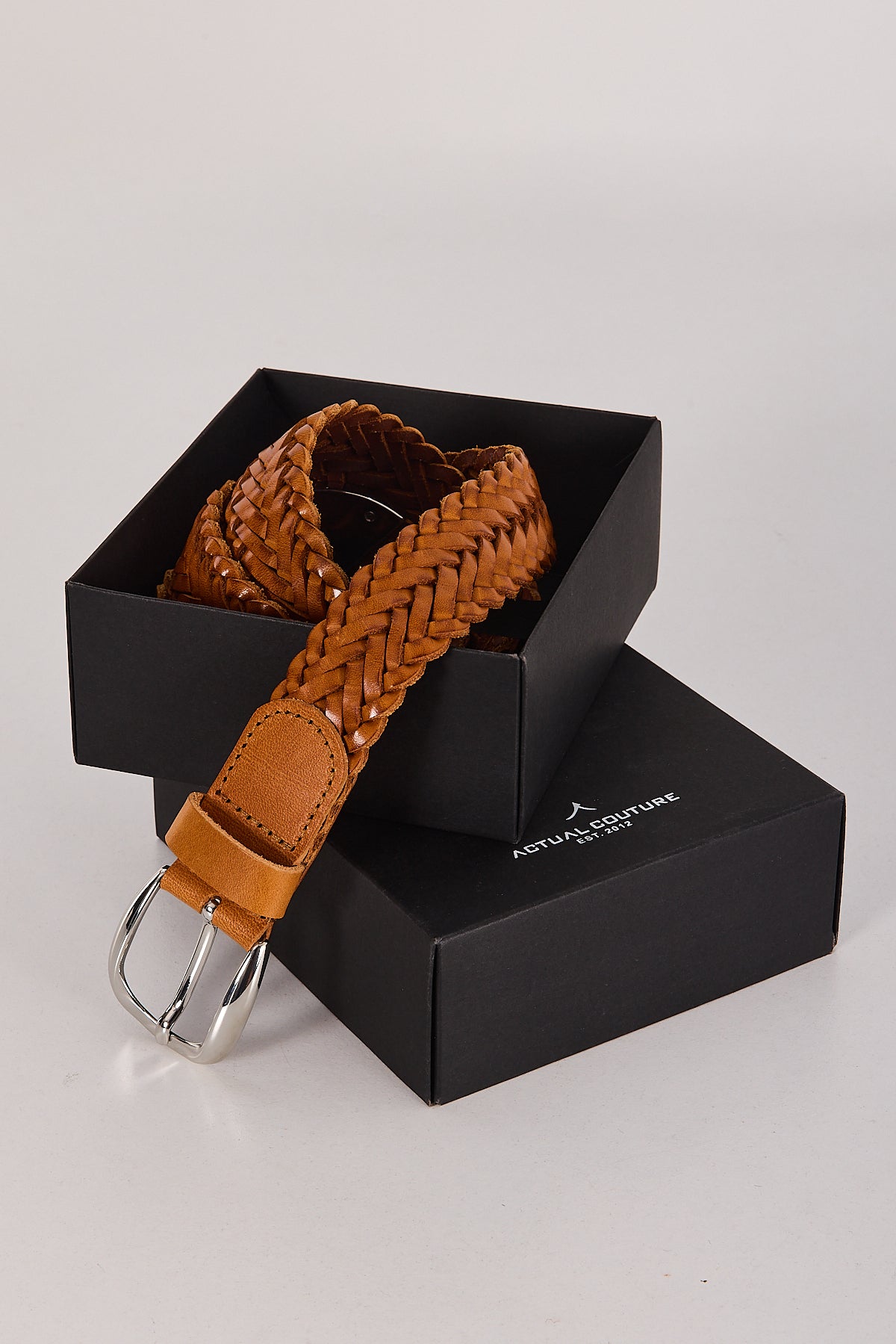 Men’s Premium Genuine Leather Woven Belt | Style 3004